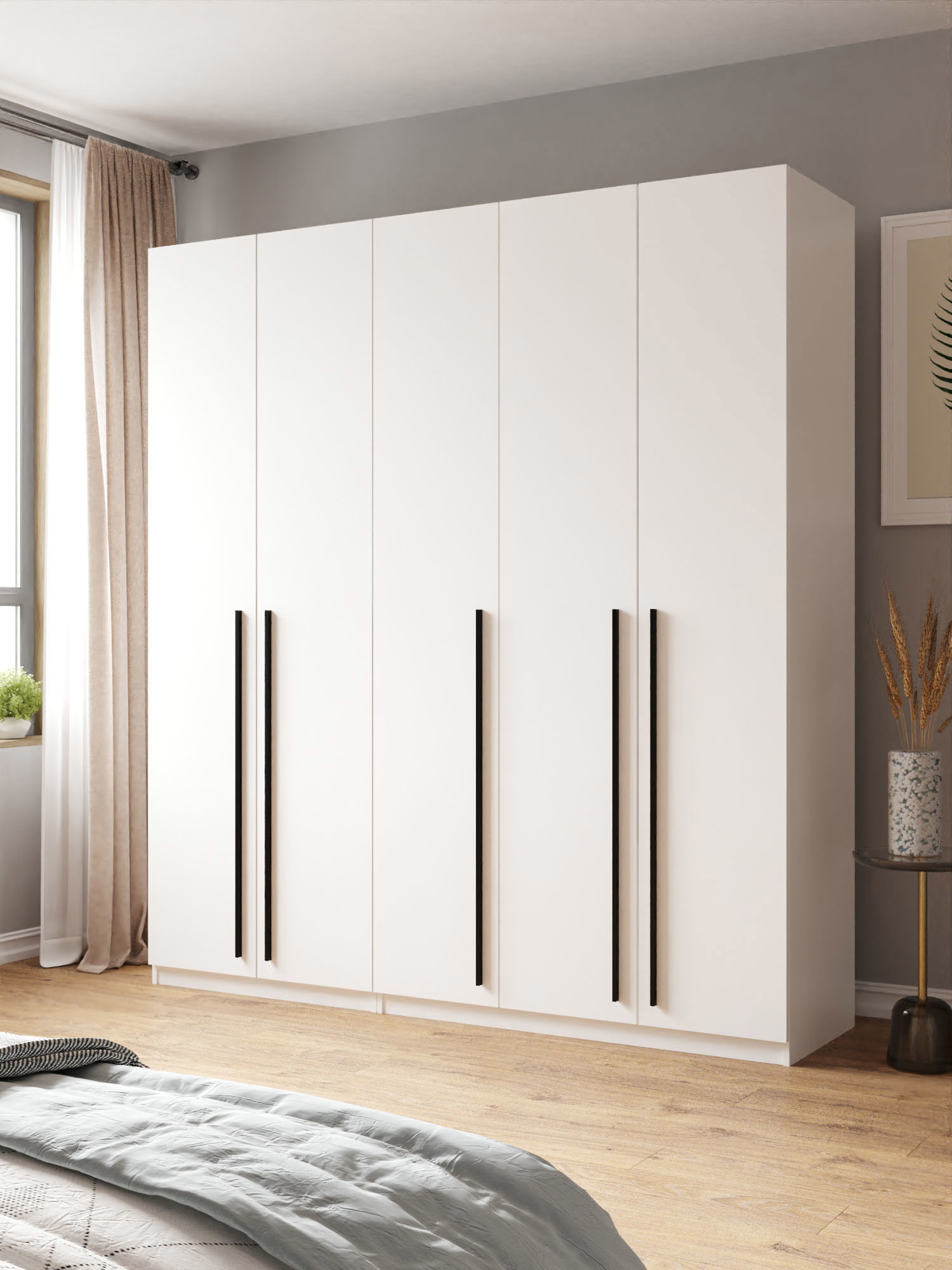 Изображение товара Шкаф распашной Принцесса Мелания София 200x220x52 см белый ЛДСП Изображение товара Шкаф распашной Принцесса Мелания София 200x220x52 см белый ЛДСП