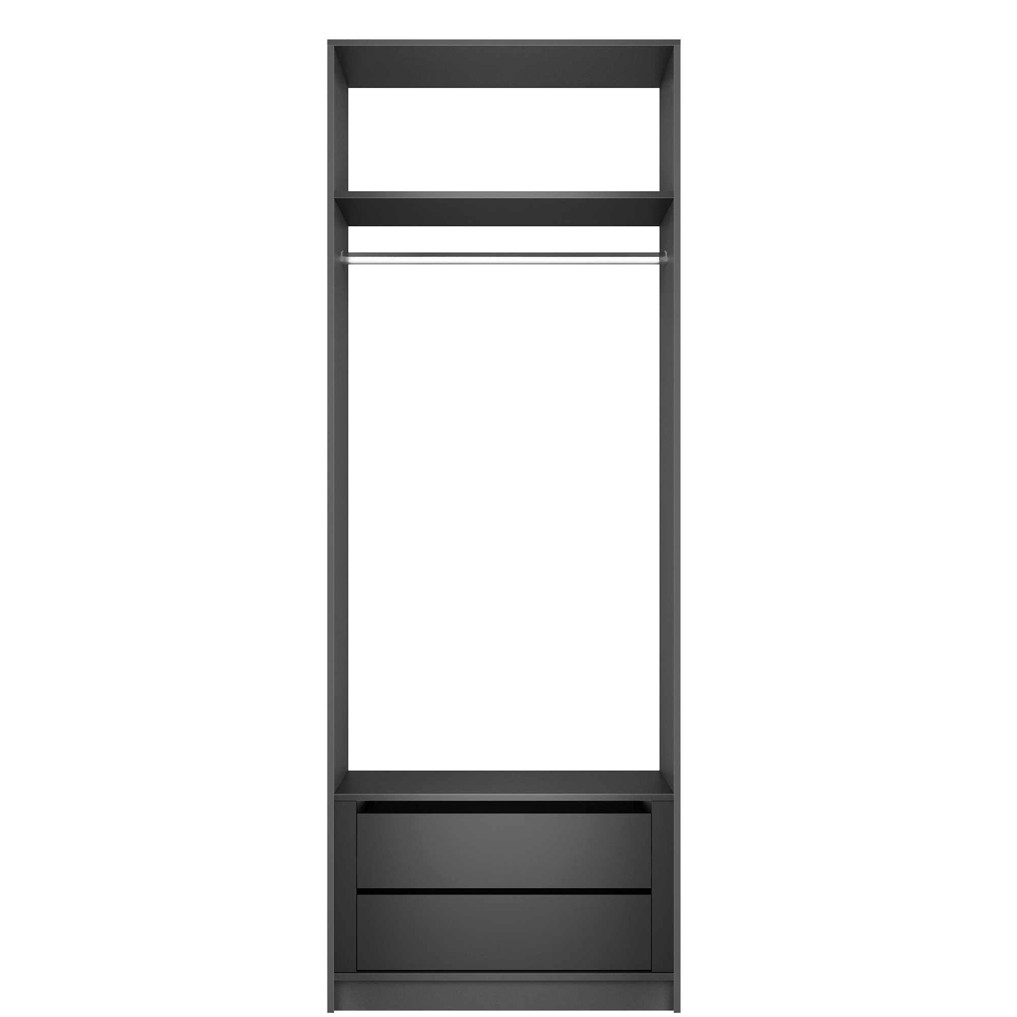 Изображение товара Комплект гардеробной MOD_GAR_800_M1_DM МЕБЕЛЬНАЯ КОМПАНИЯ Е1 Серый матовый Изображение товара Комплект гардеробной MOD_GAR_800_M1_DM МЕБЕЛЬНАЯ КОМПАНИЯ Е1 Серый матовый