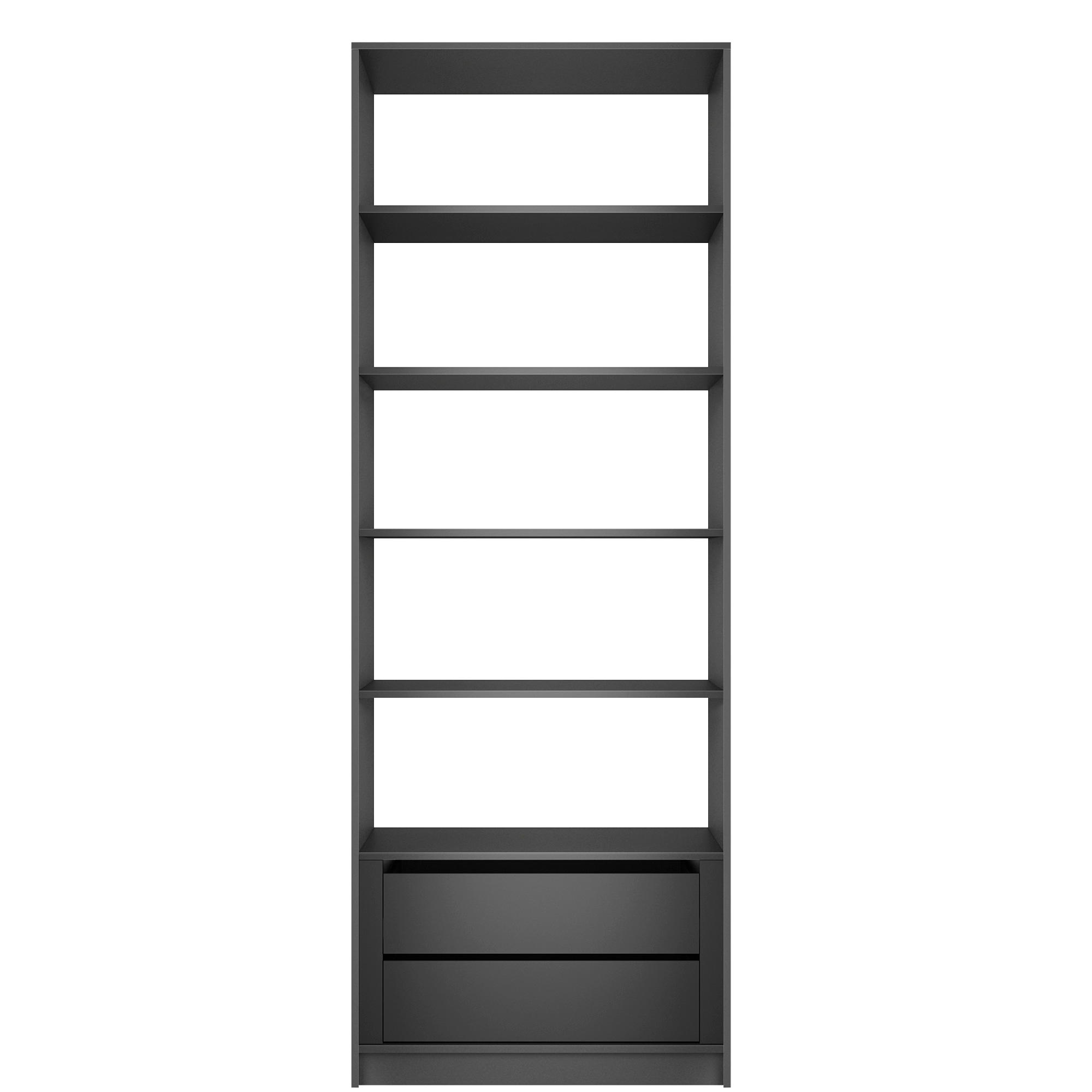 Изображение товара Гардеробная Мебельная компания е1 MOD_GAR_800_SH_M1_DM 81x220x51 см цвет серый