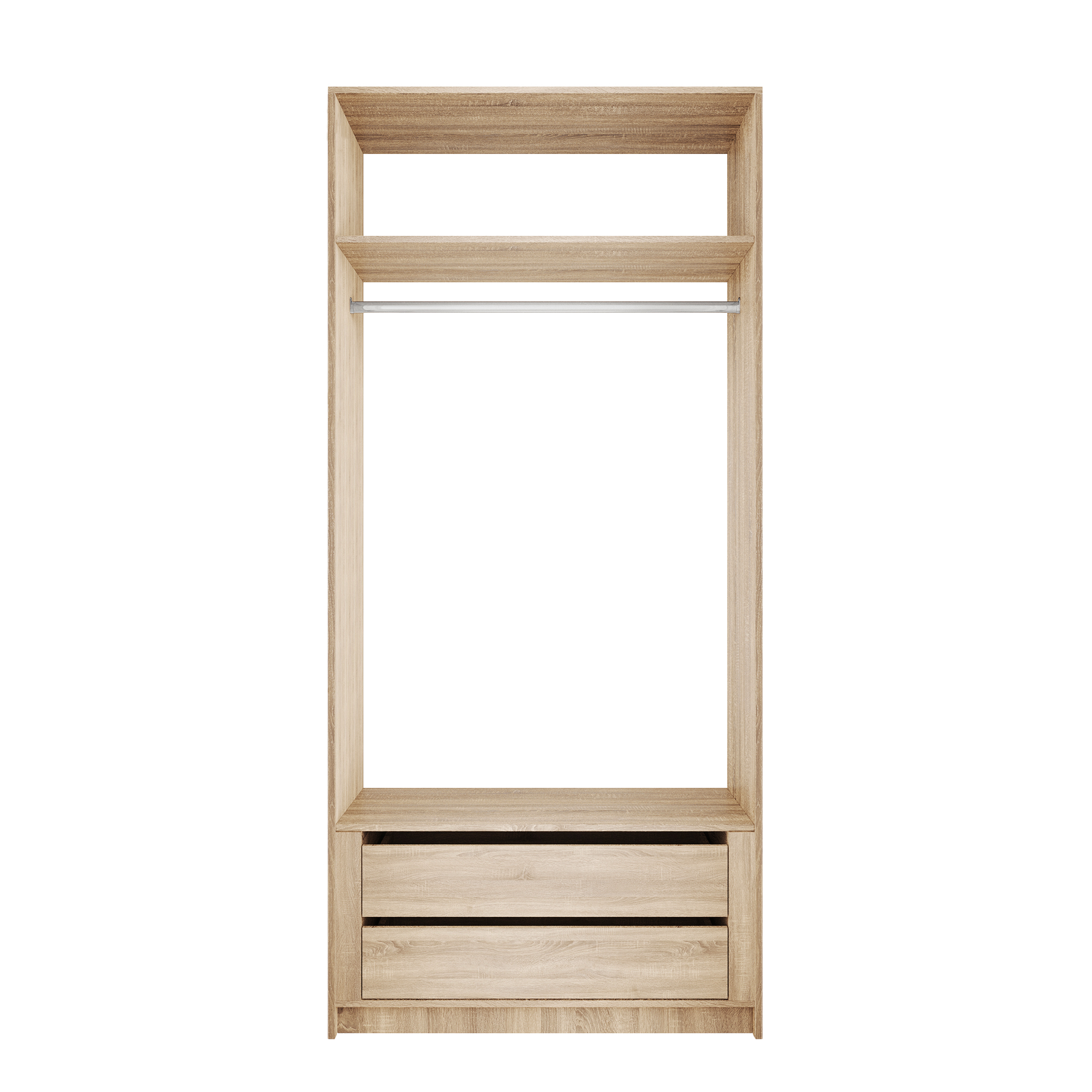 Изображение товара Гардеробная Мебельная компания е1 MOD_GAR_1000_M1_S 101x220x51 см цвет бежевый Изображение товара Гардеробная Мебельная компания е1 MOD_GAR_1000_M1_S 101x220x51 см цвет бежевый