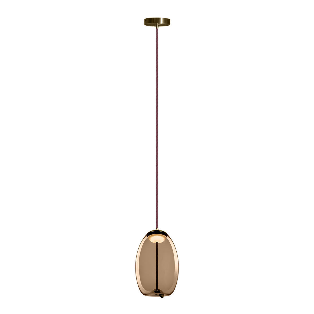 Изображение товара Светильник подвесной светодиодный Loft It Knot Lf_8135-a_mini 1.08 м² теплый белый (желтый) свет цвет янтарный/латунь
