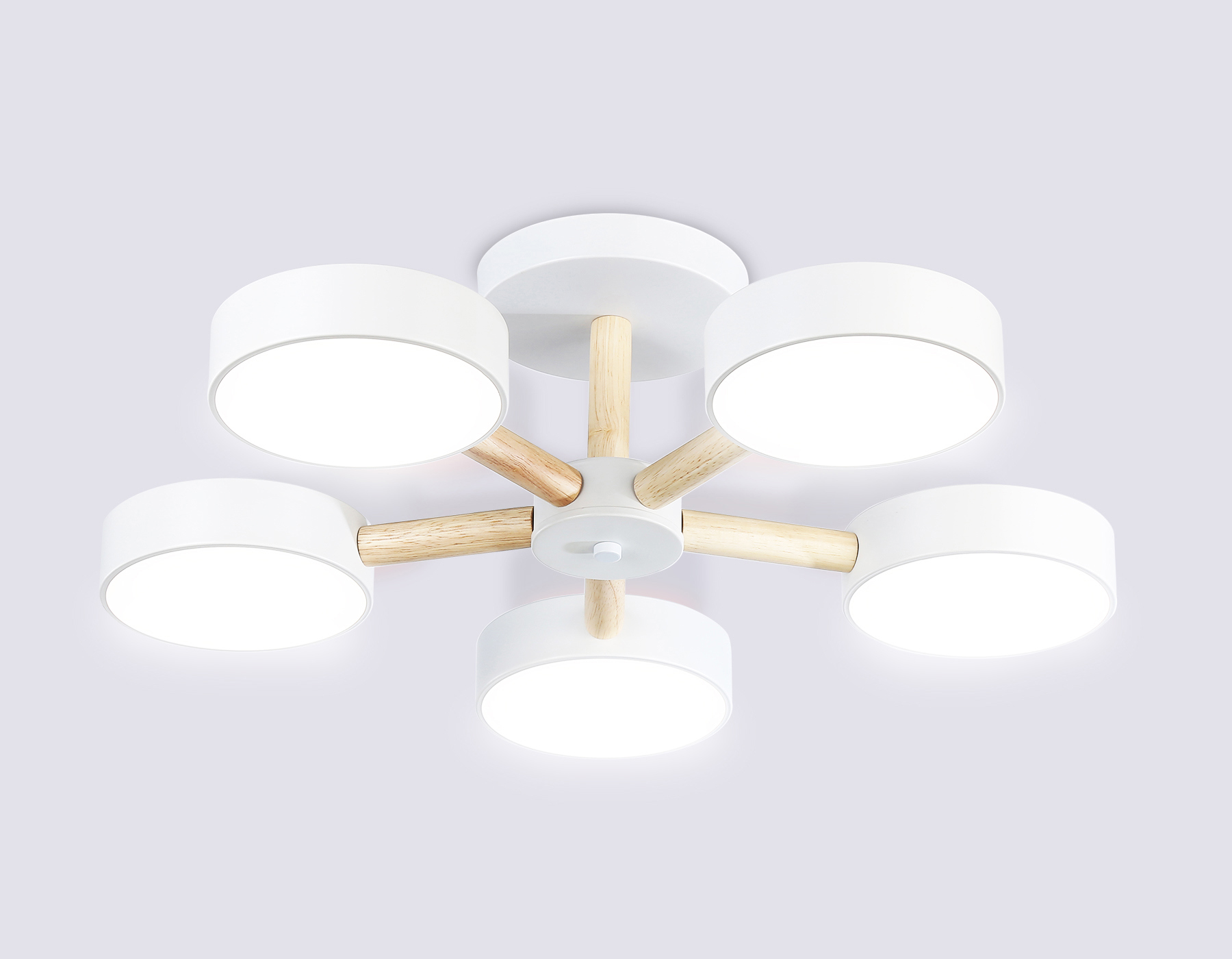Изображение товара Люстра на штанге светодиодная Ambrella Light Comfort с пультом управления 11.27 м² регулируемый белый свет цвет белый Изображение товара Люстра на штанге светодиодная Ambrella Light Comfort с пультом управления 11.27 м² регулируемый белый свет цвет белый