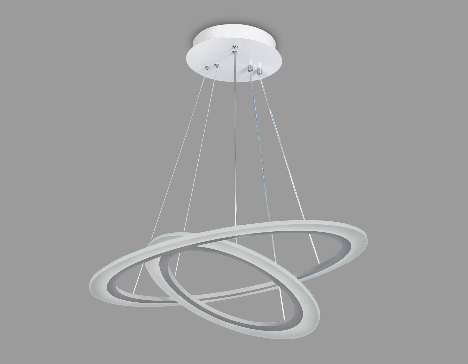 Изображение товара Люстра подвесная Ambrella Light Acrylica FA4355 с пультом, 20 м², Белая, Современный стиль