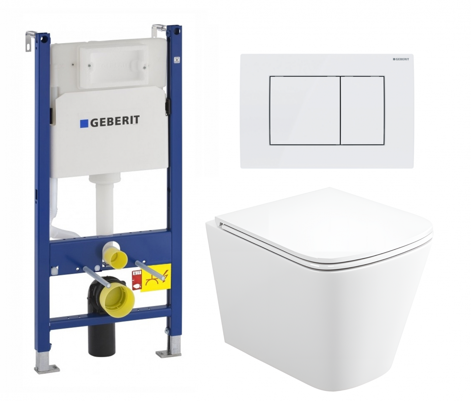 Изображение товара Комплект инсталляция с унитазом Geberit 553478 цвет белый