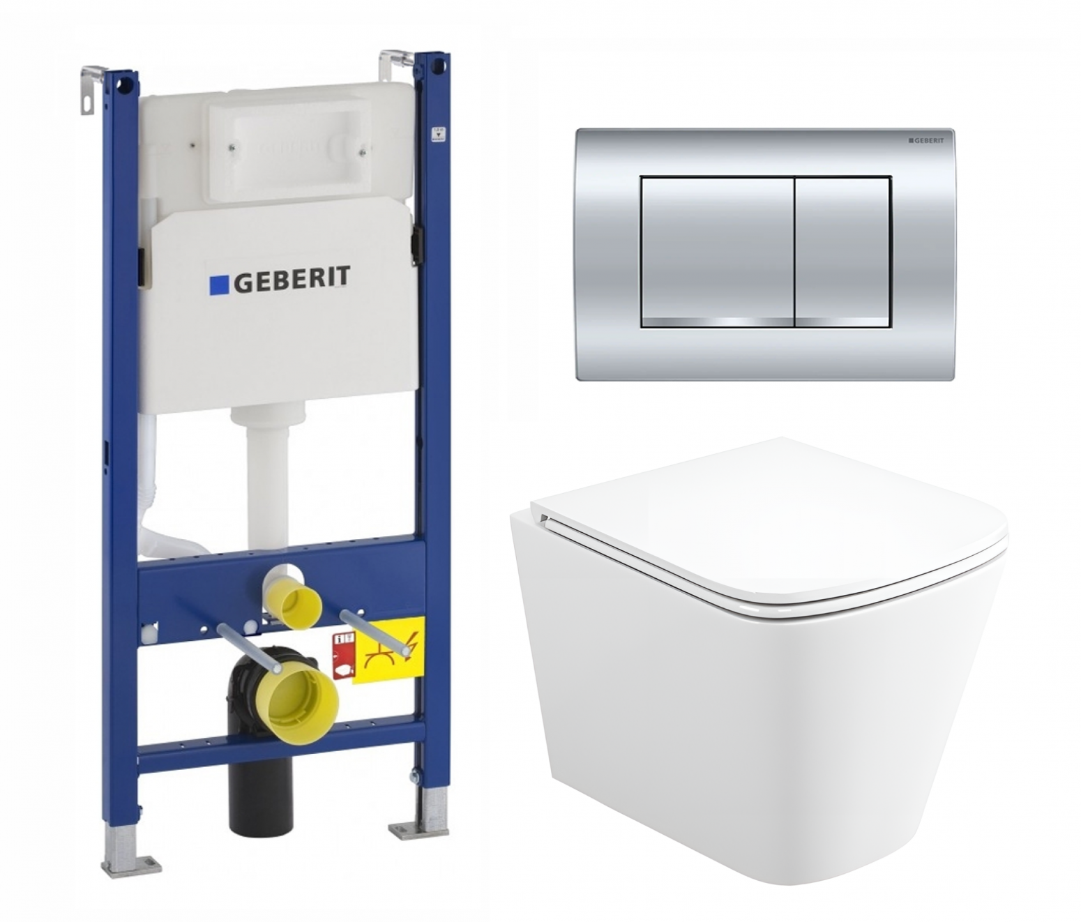 Изображение товара Унитаз Geberit комплект инсталляции Duofix Delta30 Binario Tornado EN4180237