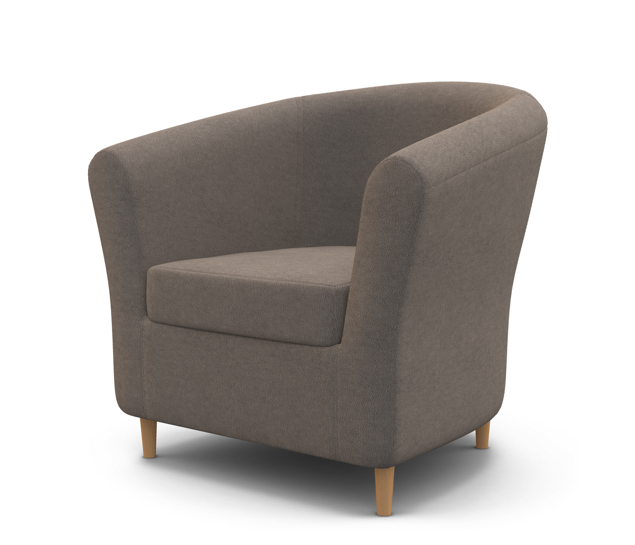 Изображение товара Кресло Гамма Евро Лайт велюр светло-коричневое 82.5x76x82 см