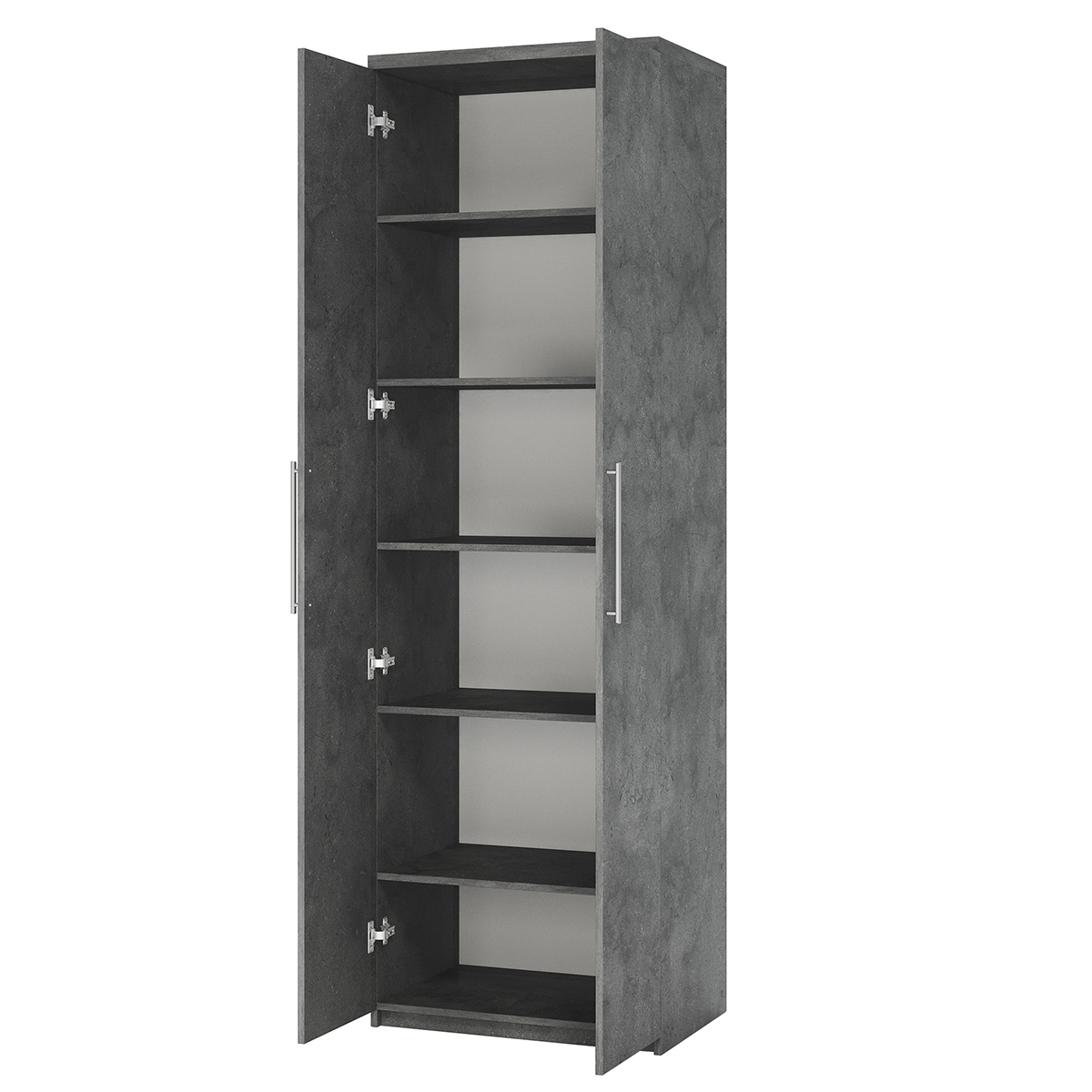 Изображение товара Шкаф распашной Гамма Мелодия МП-21 с 2 дверями 60x220x60 см ЛДСП цвет серый ароза реликтовая