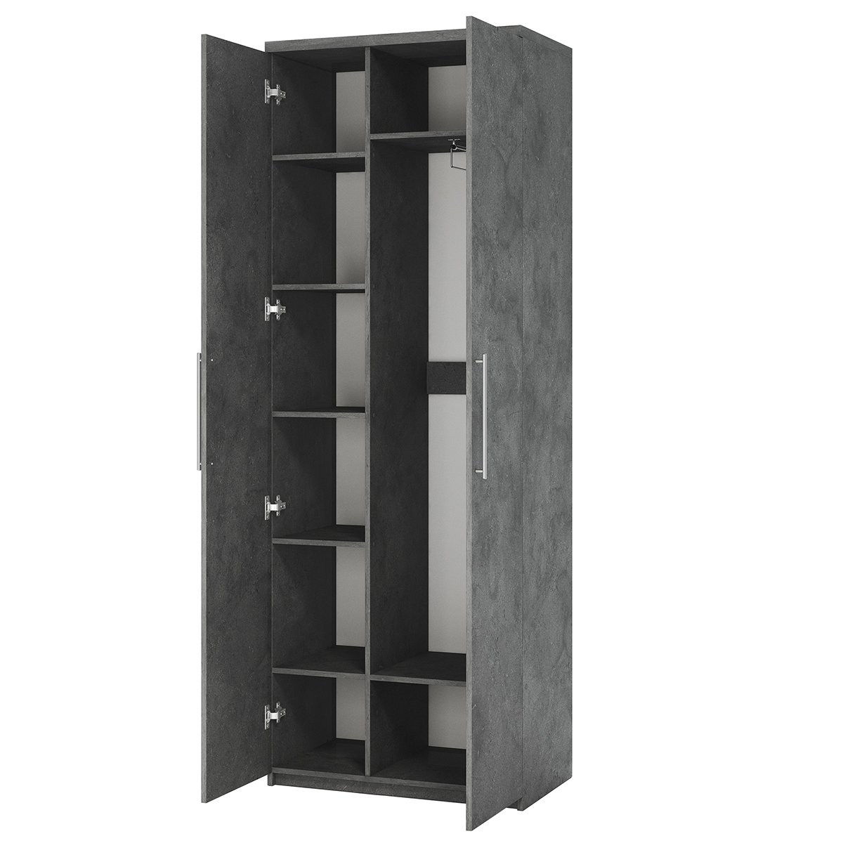 Изображение товара Шкаф распашной Гамма Мелодия МК-22 110x220x45 см серый для одежды