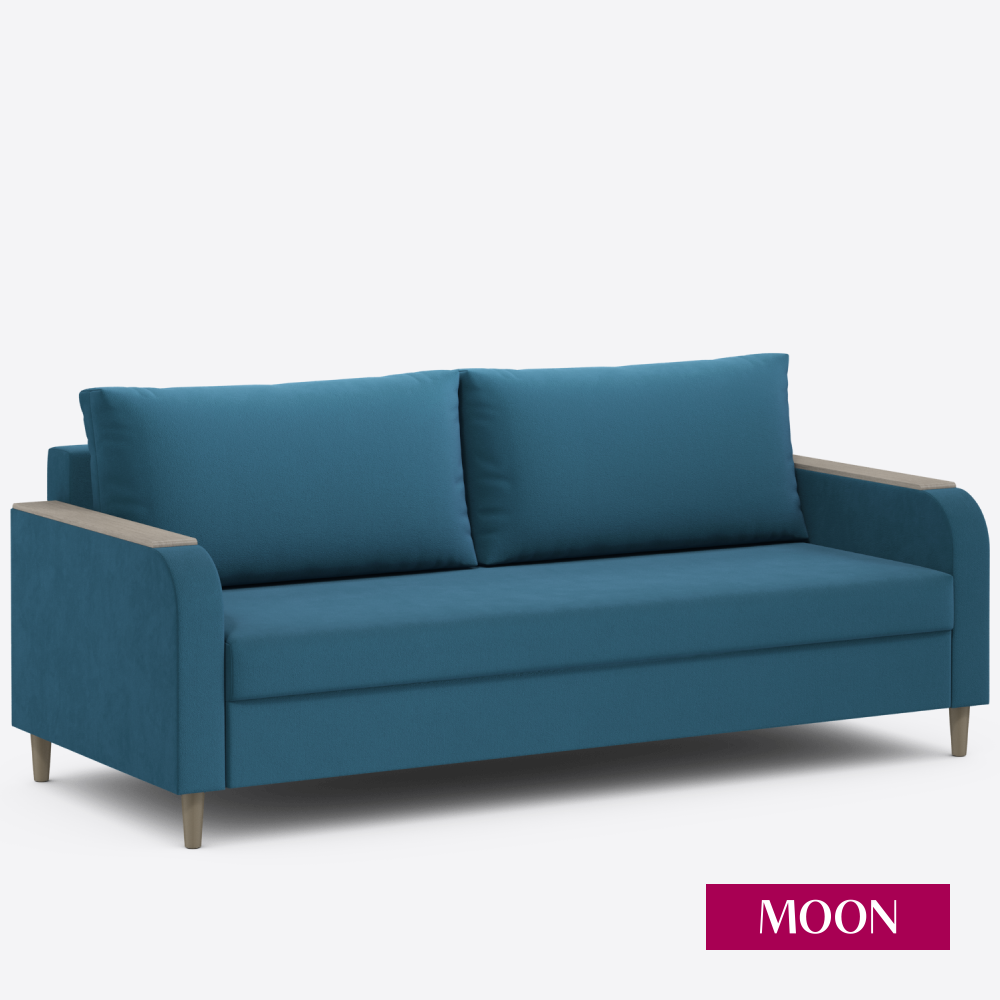 Изображение товара Диван раскладной MOON FAMILY 144 с механизмом пантограф, синий