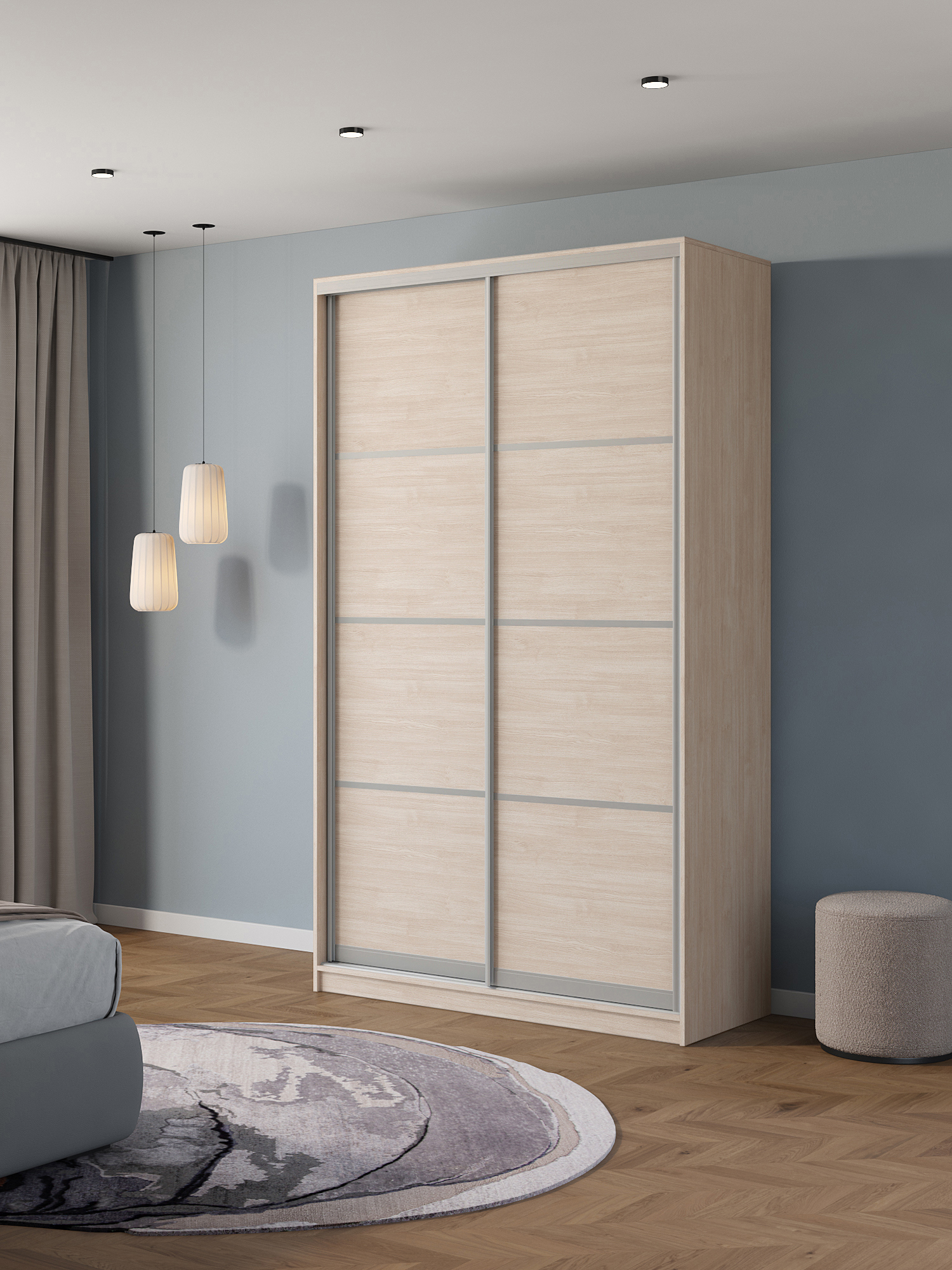 Изображение товара Шкаф-купе Клевер Атина 240x120x65 см с 2 дверями Изображение товара Шкаф-купе Клевер Атина 240x120x65 см с 2 дверями