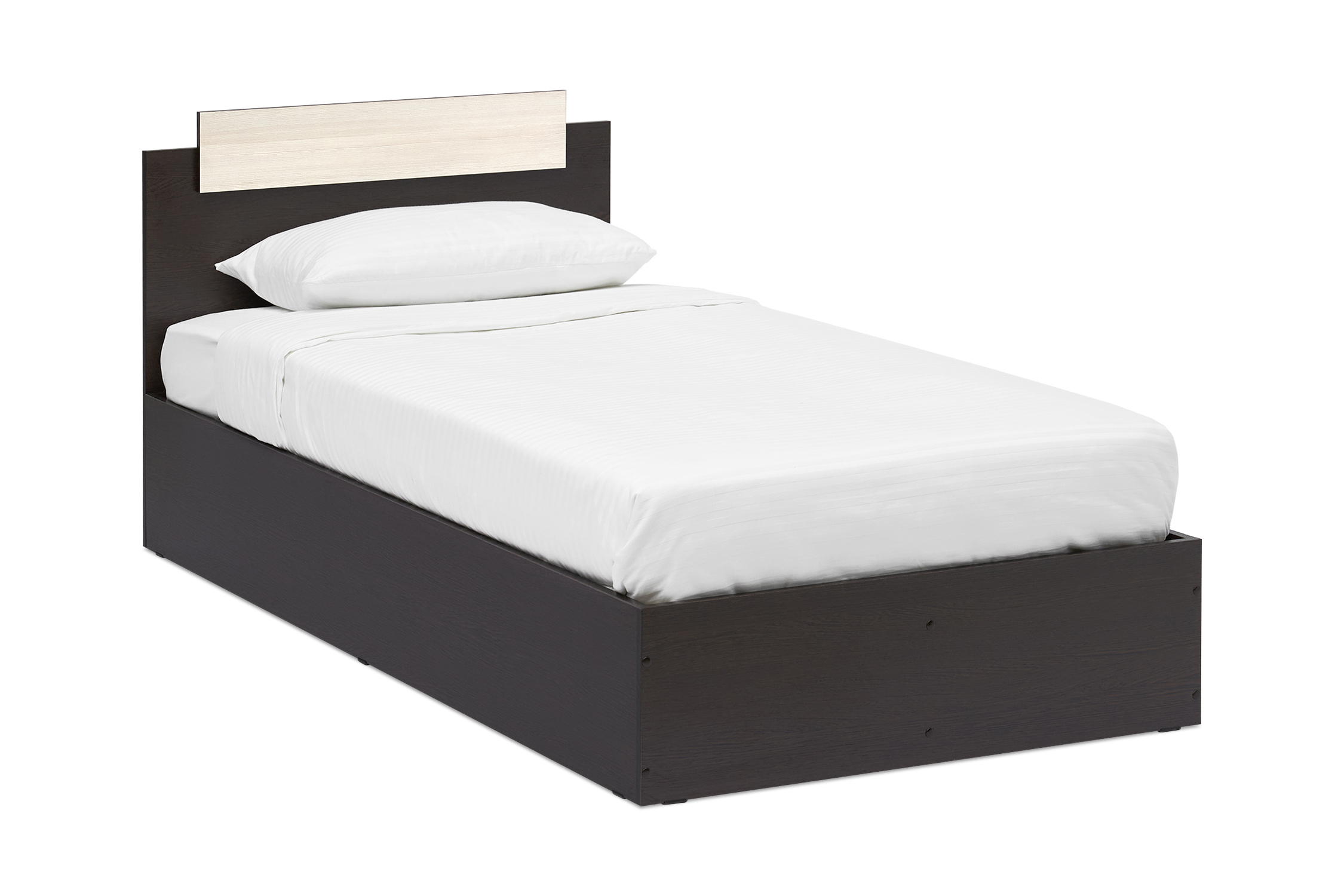 Изображение товара Кровать Нонтон Эко 93.7x85x203.7 см ЛДСП цвет венге