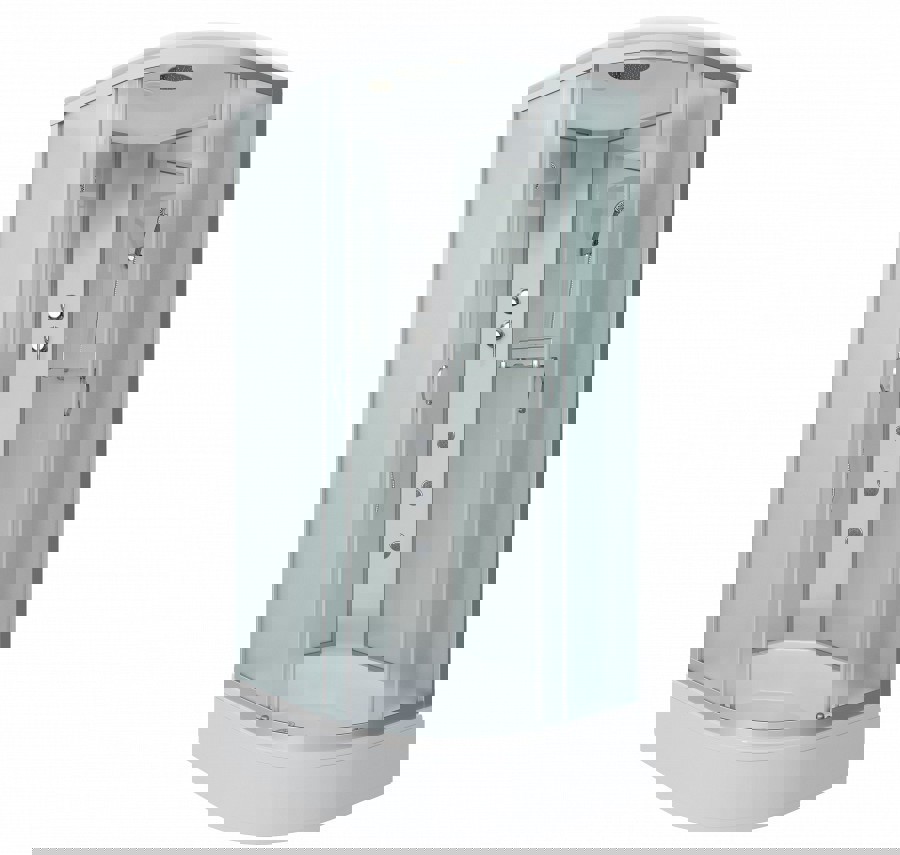 Изображение товара Душевая кабина Niagara NG-33084-14LG с матовым стеклом и средним поддоном 100x80 см