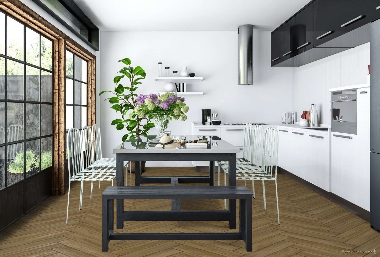 Изображение товара SPC плитка TheFloor Herringbone Calm Oak 42 класс толщина 6 мм водостойкий паркет елочка Изображение товара SPC плитка TheFloor Herringbone Calm Oak 42 класс толщина 6 мм водостойкий паркет елочка