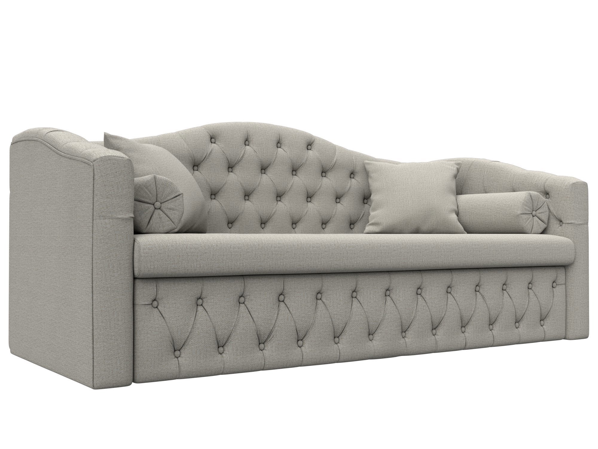 Изображение товара Детский диван раскладной Мечта Лига диванов 210х102х86 см бежевый рогожка