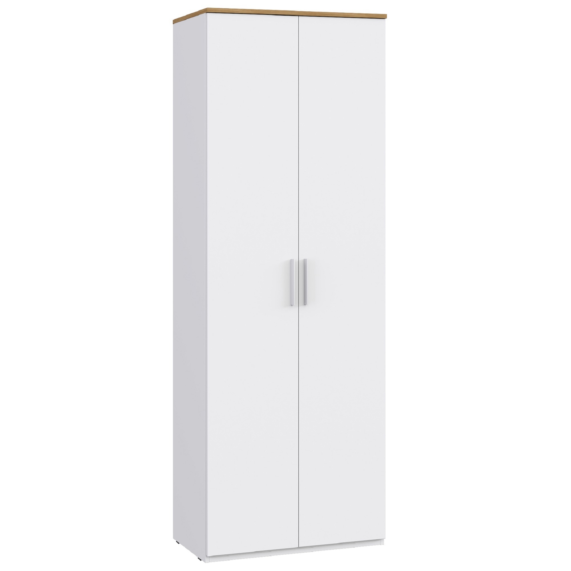 Изображение товара Шкаф распашной Шатура 2 дверцы 70.8x196.6x37.4 см ЛДСП цвет белый