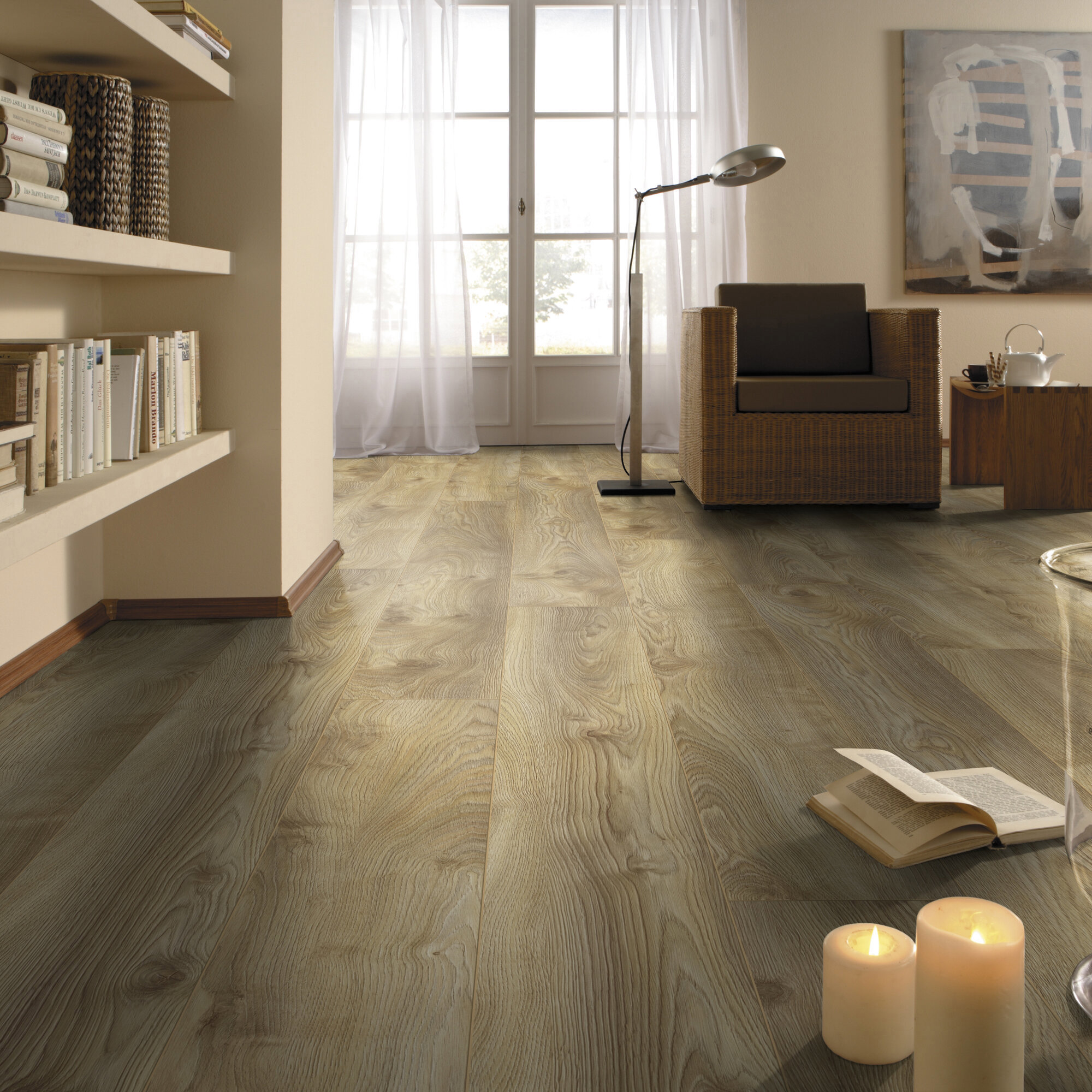 Изображение товара Ламинат Kronotex Дуб натуральный Макро D4794 33 класс 12 мм с фаской 1.387 м² Изображение товара Ламинат Kronotex Дуб натуральный Макро D4794 33 класс 12 мм с фаской 1.387 м²