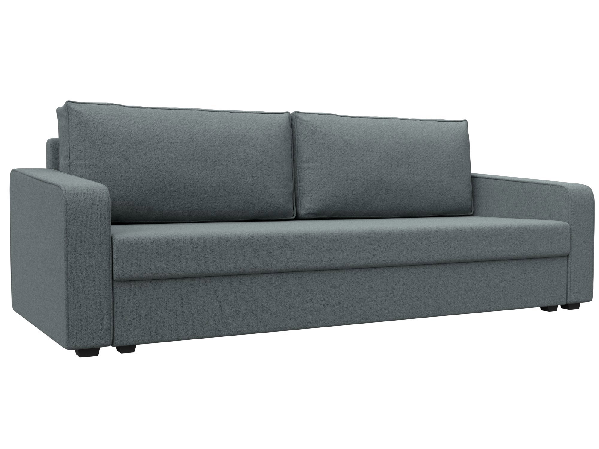 Изображение товара Диван прямой Лига-009 с механизмом еврокнижка, 2 места, серый