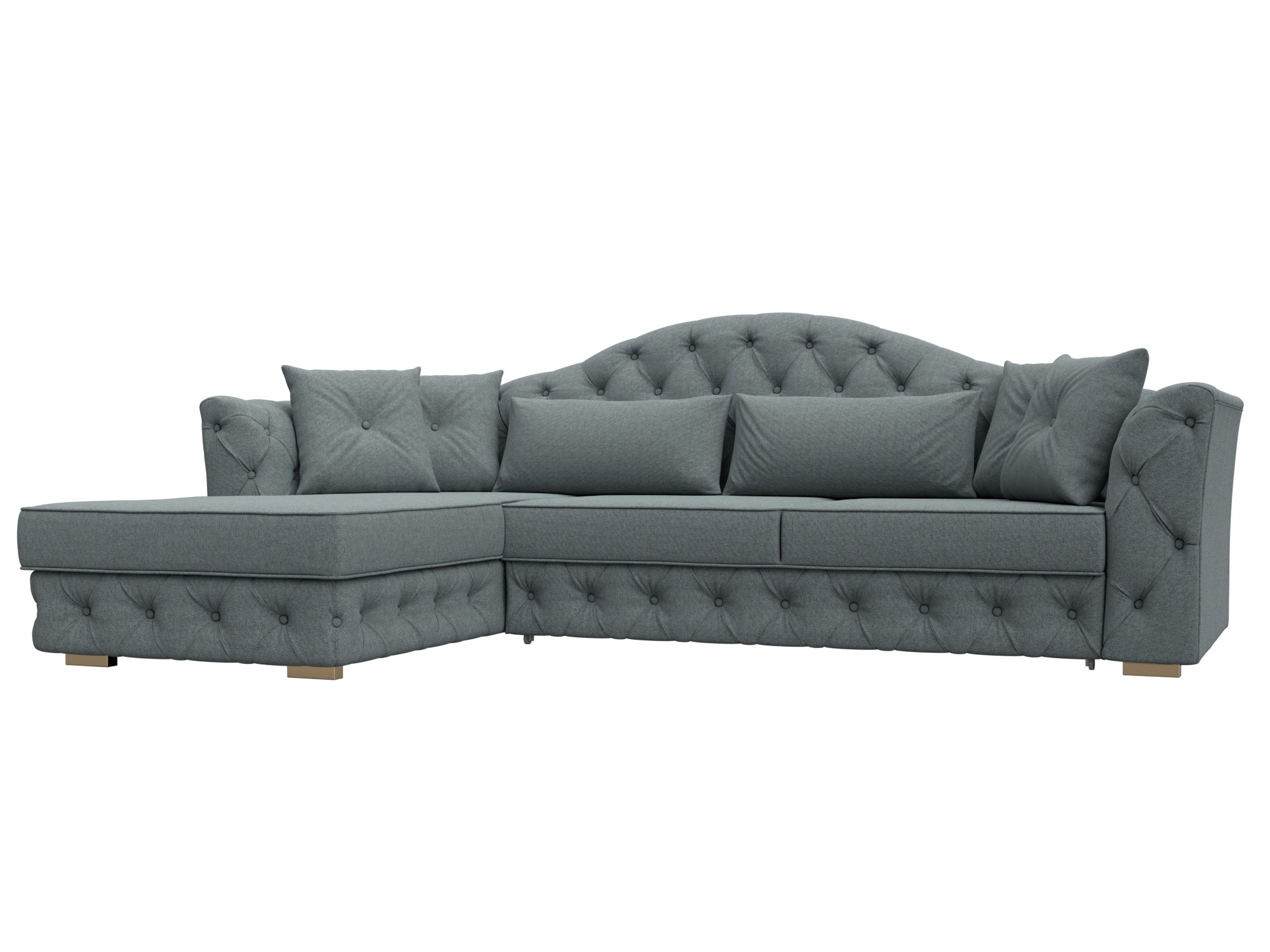 Изображение товара Угловой диван Артис Лига диванов 122771L 250x97x181 см серый раскладной Изображение товара Угловой диван Артис Лига диванов 122771L 250x97x181 см серый раскладной