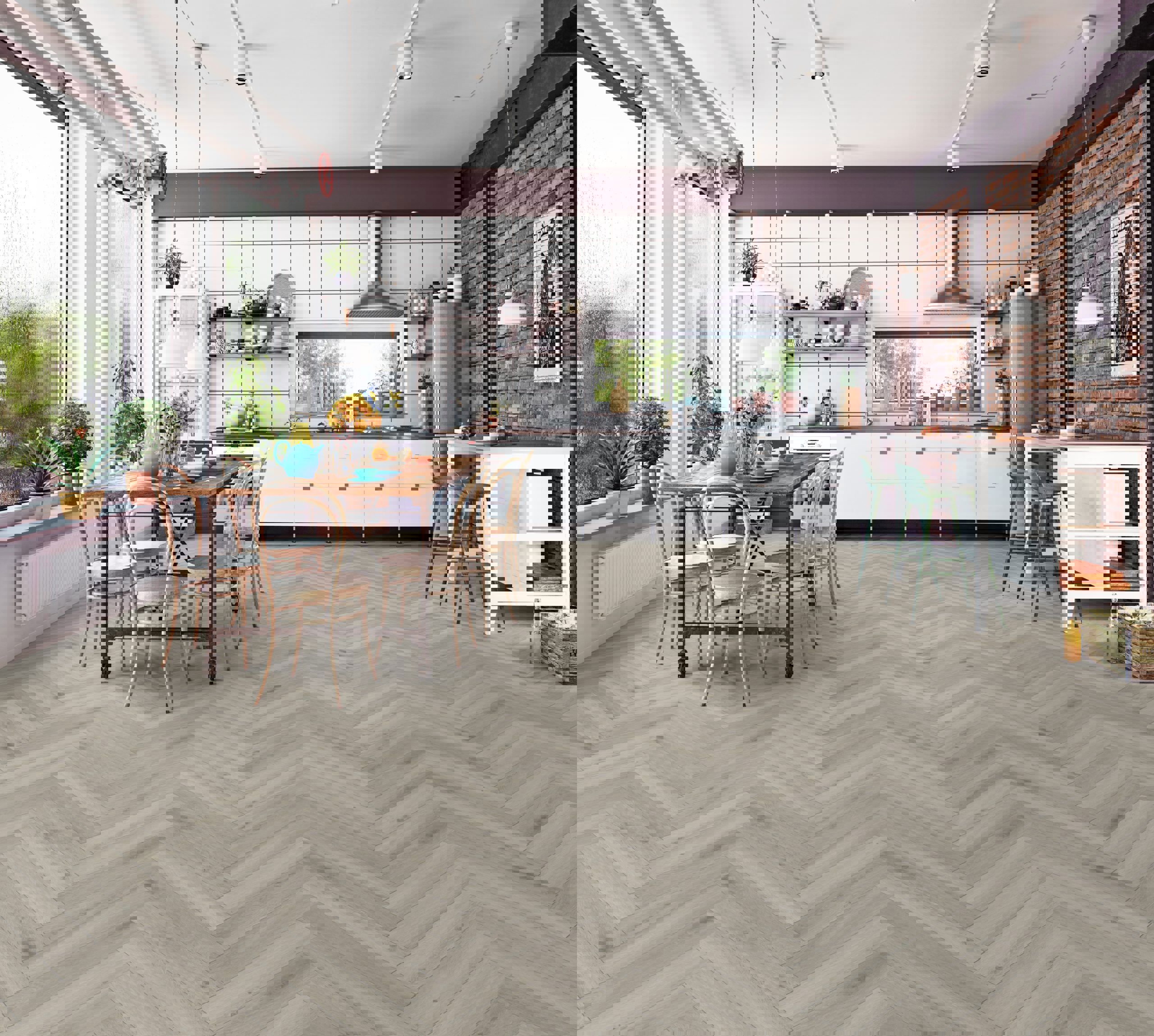 Изображение товара Ламинат Kronotex серебряный Дуб D3773 32 класс толщина 8 мм с фаской 1.238 м², цена за упаковку