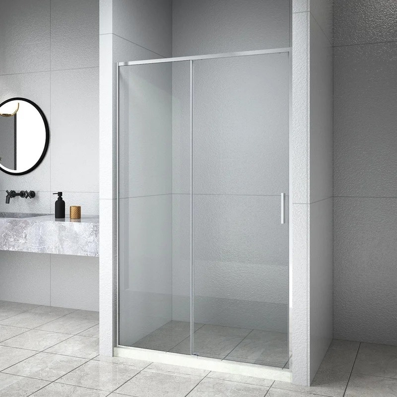 Изображение товара Душевая дверь Aquanet Pleasure Evo AE65-N100-CT с раздвижным механизмом и стеклом