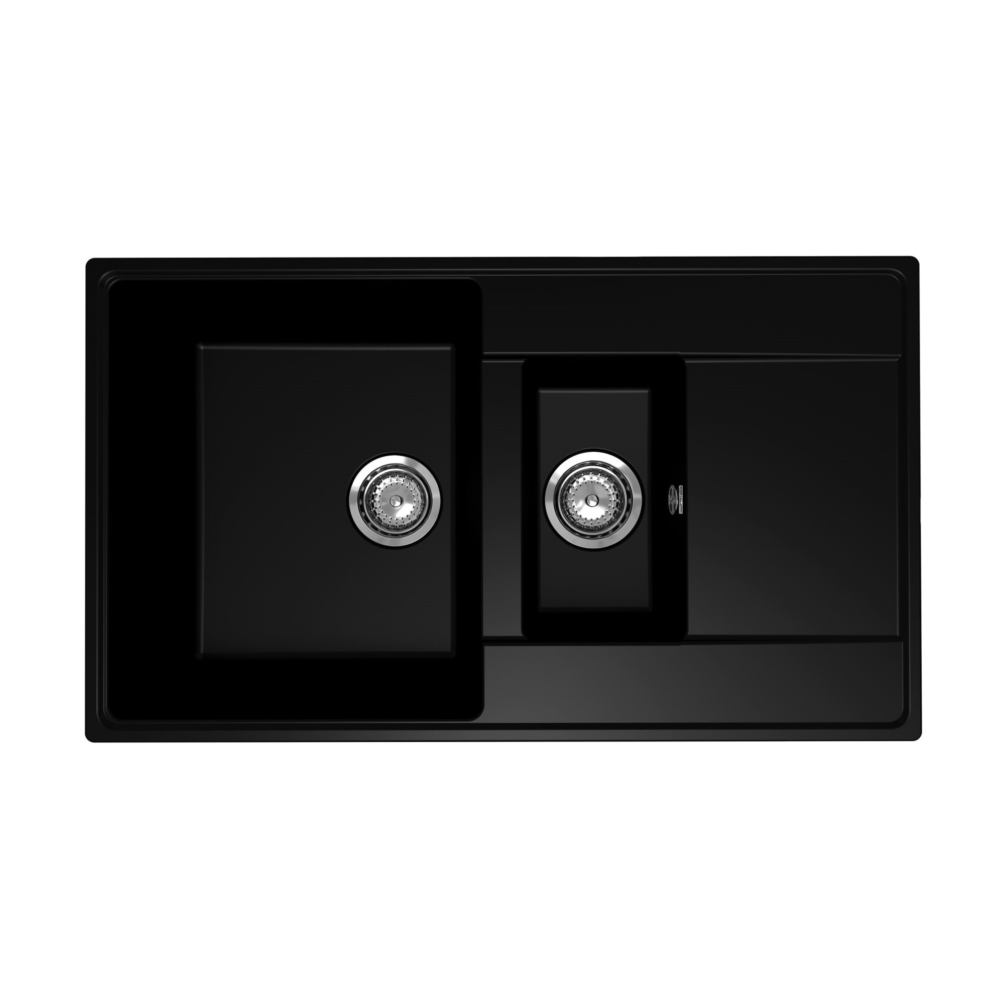 Изображение товара Мойка для кухни Ulgran Prima 860 1.5K-07 50x86 см глубина чаши 20 см искусственный камень цвет черный Изображение товара Мойка для кухни Ulgran Prima 860 1.5K-07 50x86 см глубина чаши 20 см искусственный камень цвет черный