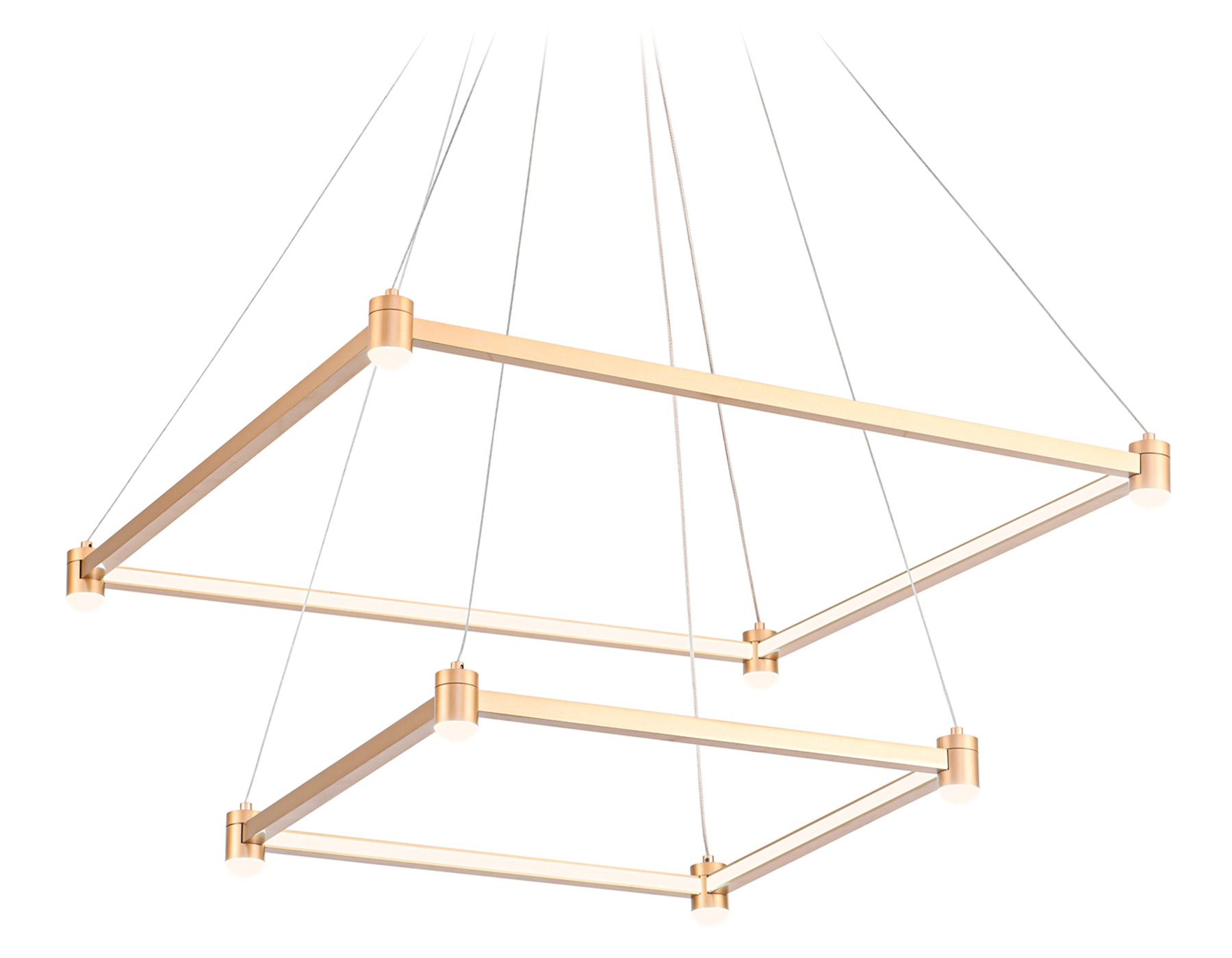 Изображение товара Люстра подвесная светодиодная Ambrella Light COMFORT FL5599 Золотая 20 м²