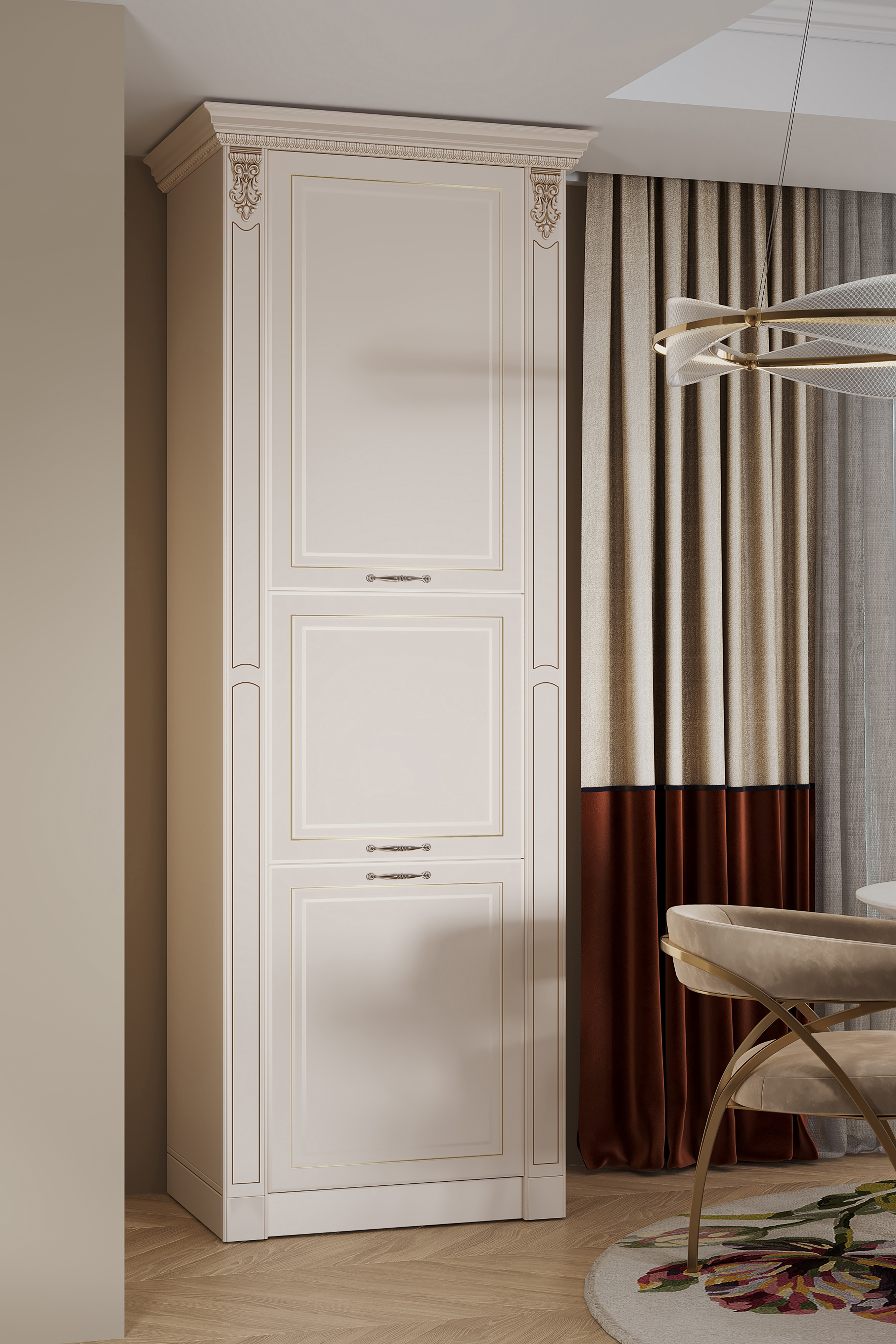 Изображение товара Кухонный гарнитур Safina grand Виктория 80x250x55 см из ЛДСП кремовый Изображение товара Кухонный гарнитур Safina grand Виктория 80x250x55 см из ЛДСП кремовый