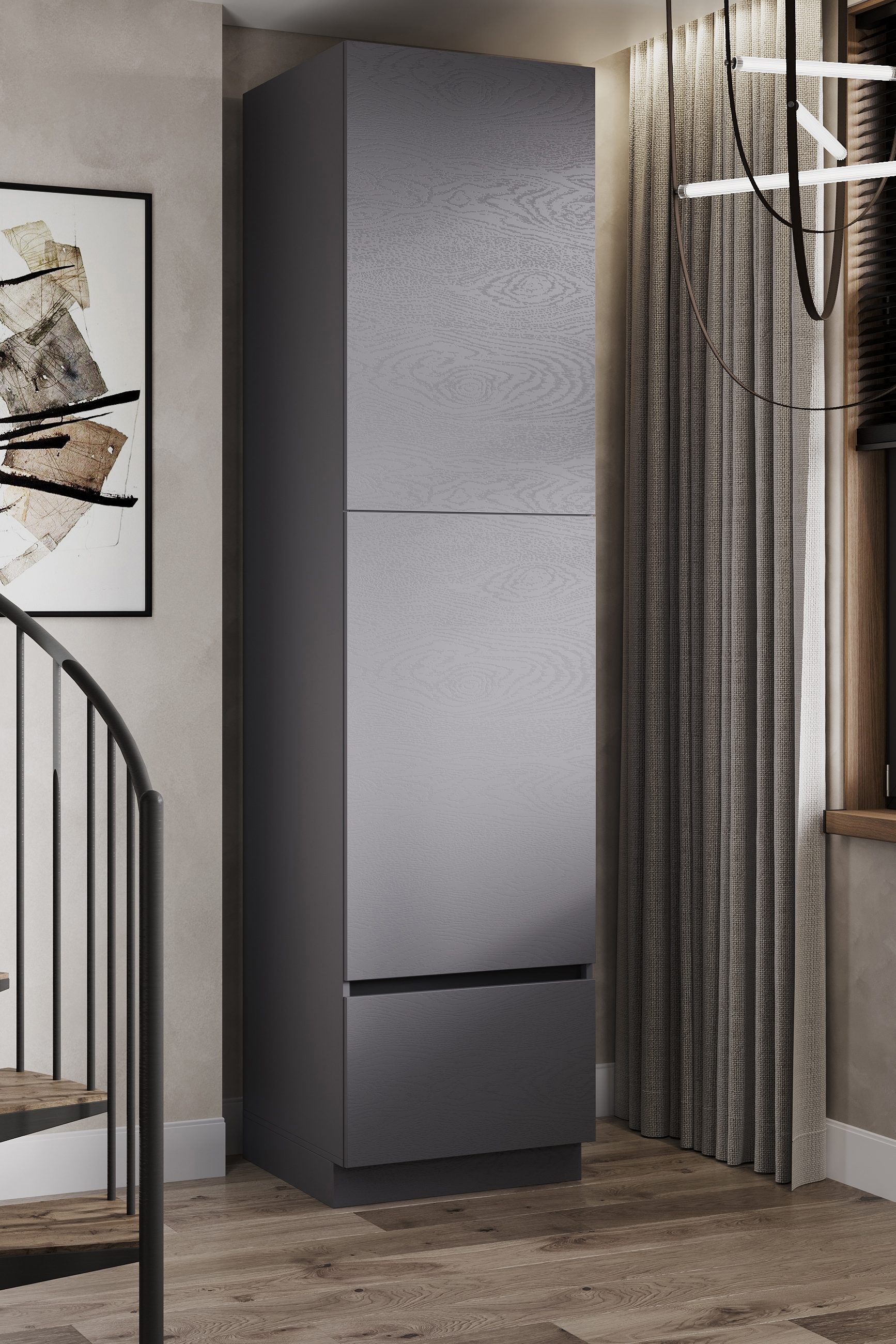 Изображение товара Кухонный гарнитур Safina grand Кира 60x246x55 см ЛДСП цвет графит