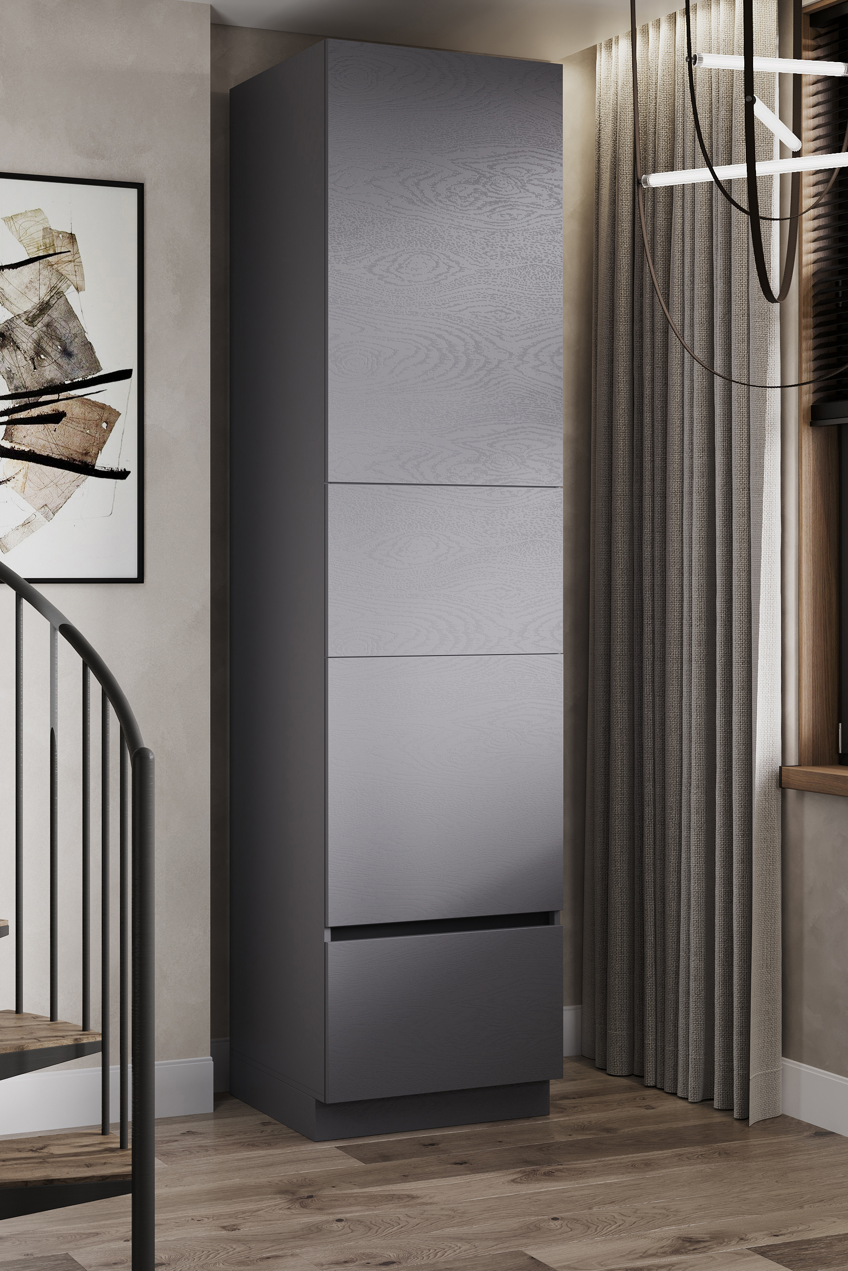 Изображение товара Кухонный гарнитур Safina grand Кира ЛДСП 60x246x55 см цвет графит