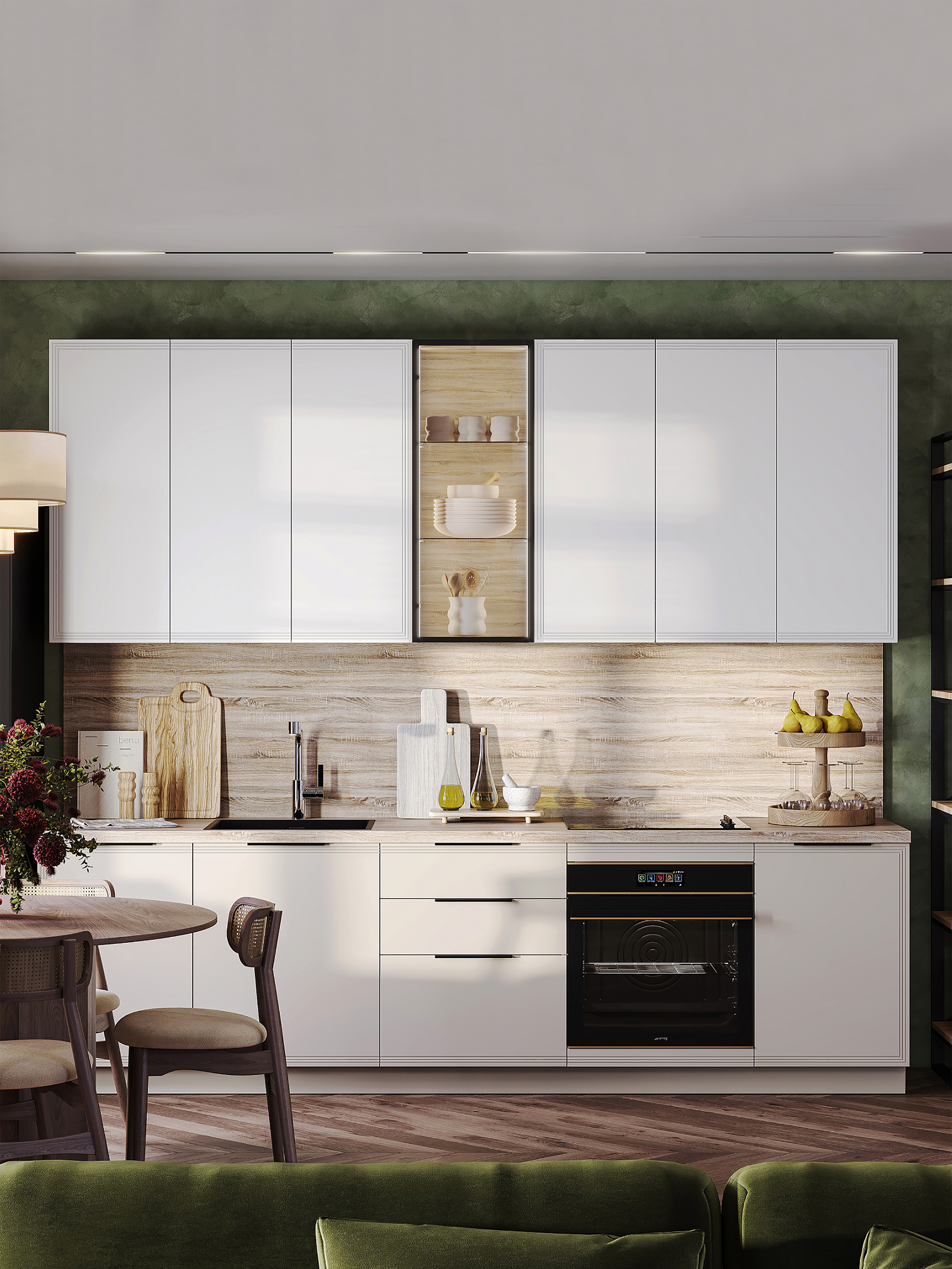 Изображение товара Кухонный гарнитур Safina grand Нона 280 см цвет кашемировый белый Изображение товара Кухонный гарнитур Safina grand Нона 280 см цвет кашемировый белый