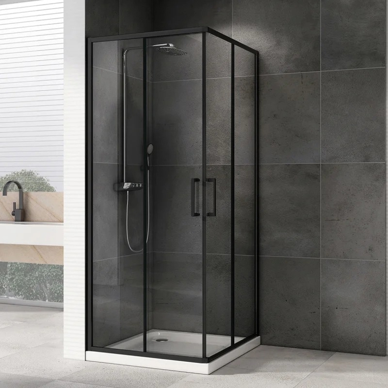 Изображение товара Душевой уголок ABBER Schwarzer Diamant 613681 90x90 см черный профиль