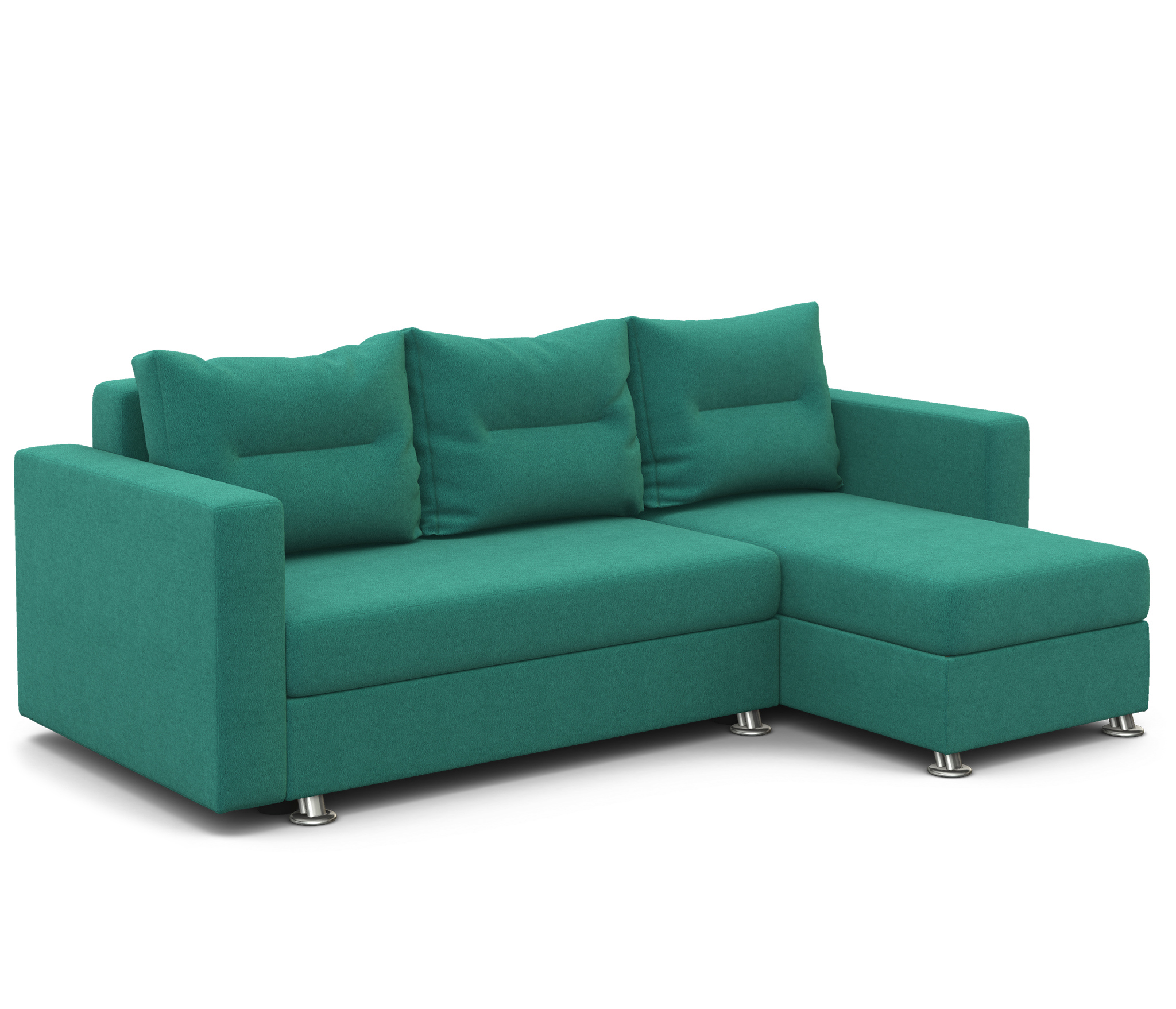 Изображение товара Угловой диван Гамма Ария из велюра размер 225x78x150 см бело-бирюзовый стиль современный Изображение товара Угловой диван Гамма Ария из велюра размер 225x78x150 см бело-бирюзовый стиль современный