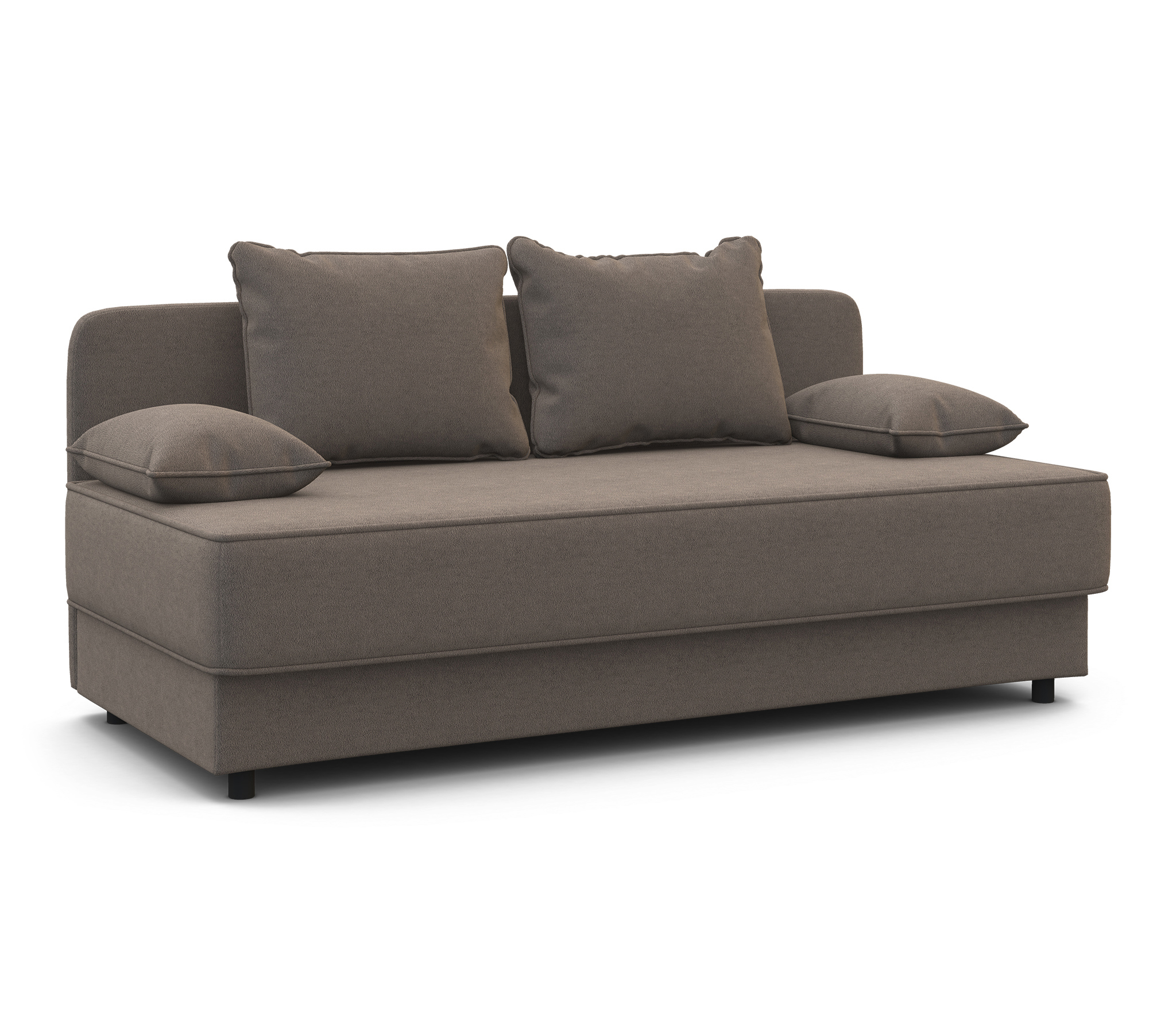 Изображение товара Кушетка Гамма Прима 194x82x81 см велюр светло-коричневый современная мебель Изображение товара Кушетка Гамма Прима 194x82x81 см велюр светло-коричневый современная мебель