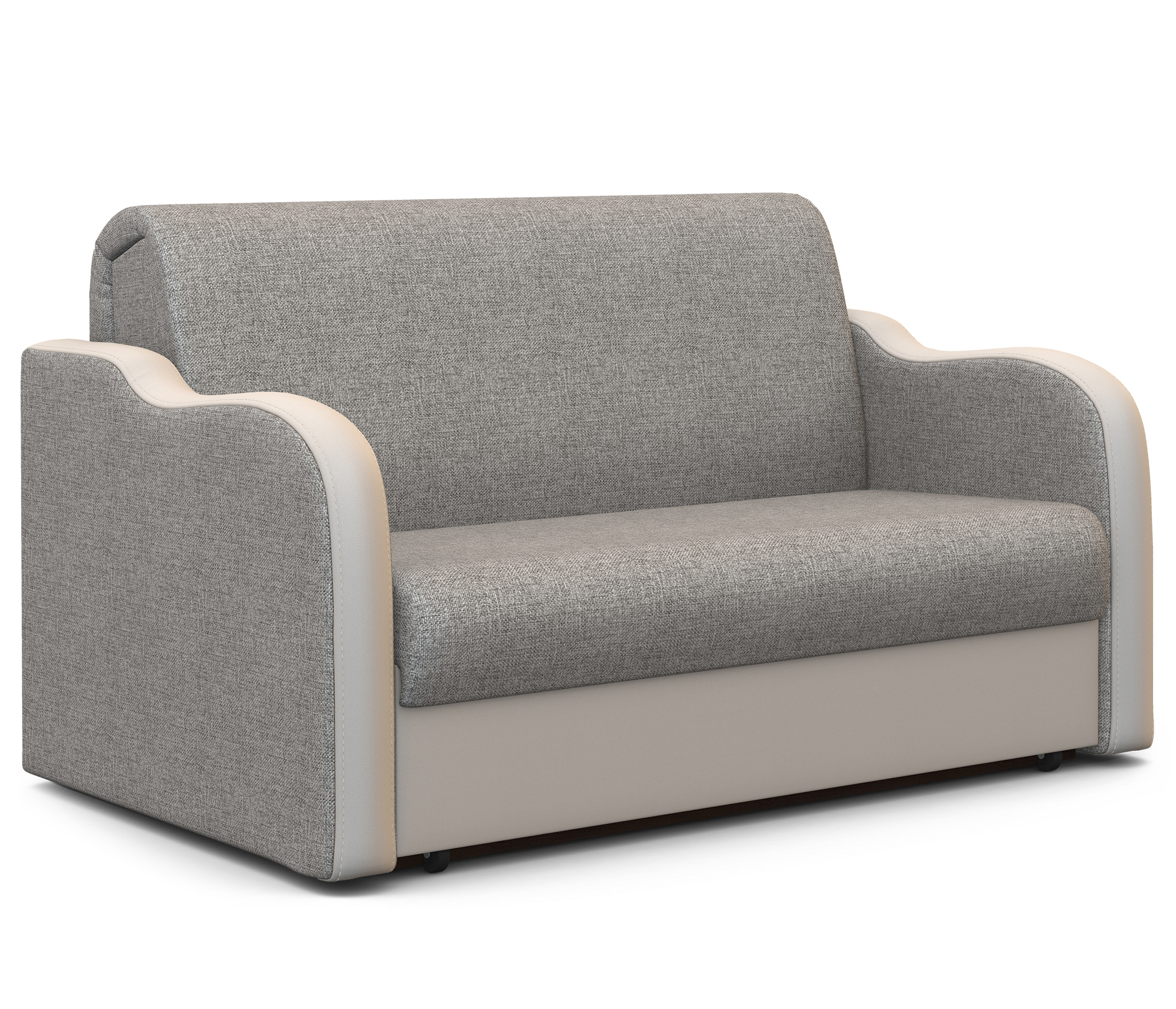 Изображение товара Диван раскладной Гамма Коломбо 160x95x110 см рогожка бежевый светло-серый