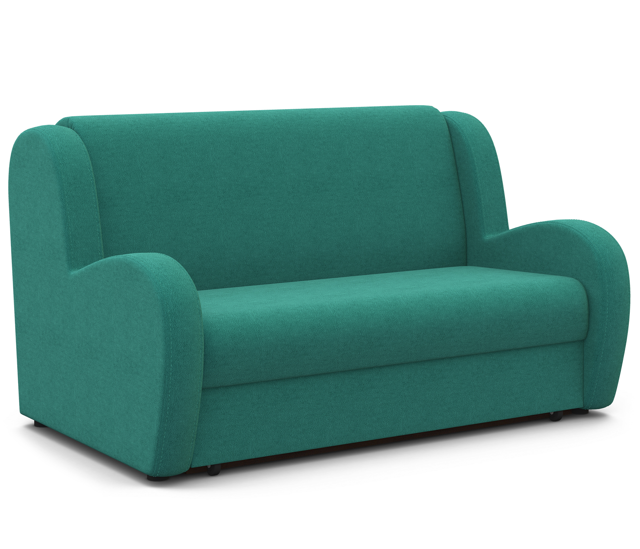 Изображение товара Диван раскладной Гамма Барон 180x95x110 см велюр цвет бирюзовый