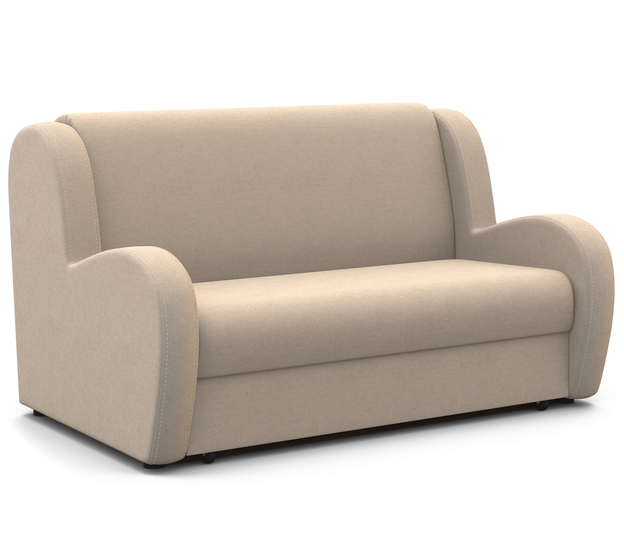 Изображение товара Диван раскладной Гамма Барон 180x95x110 см велюр бежевый modern