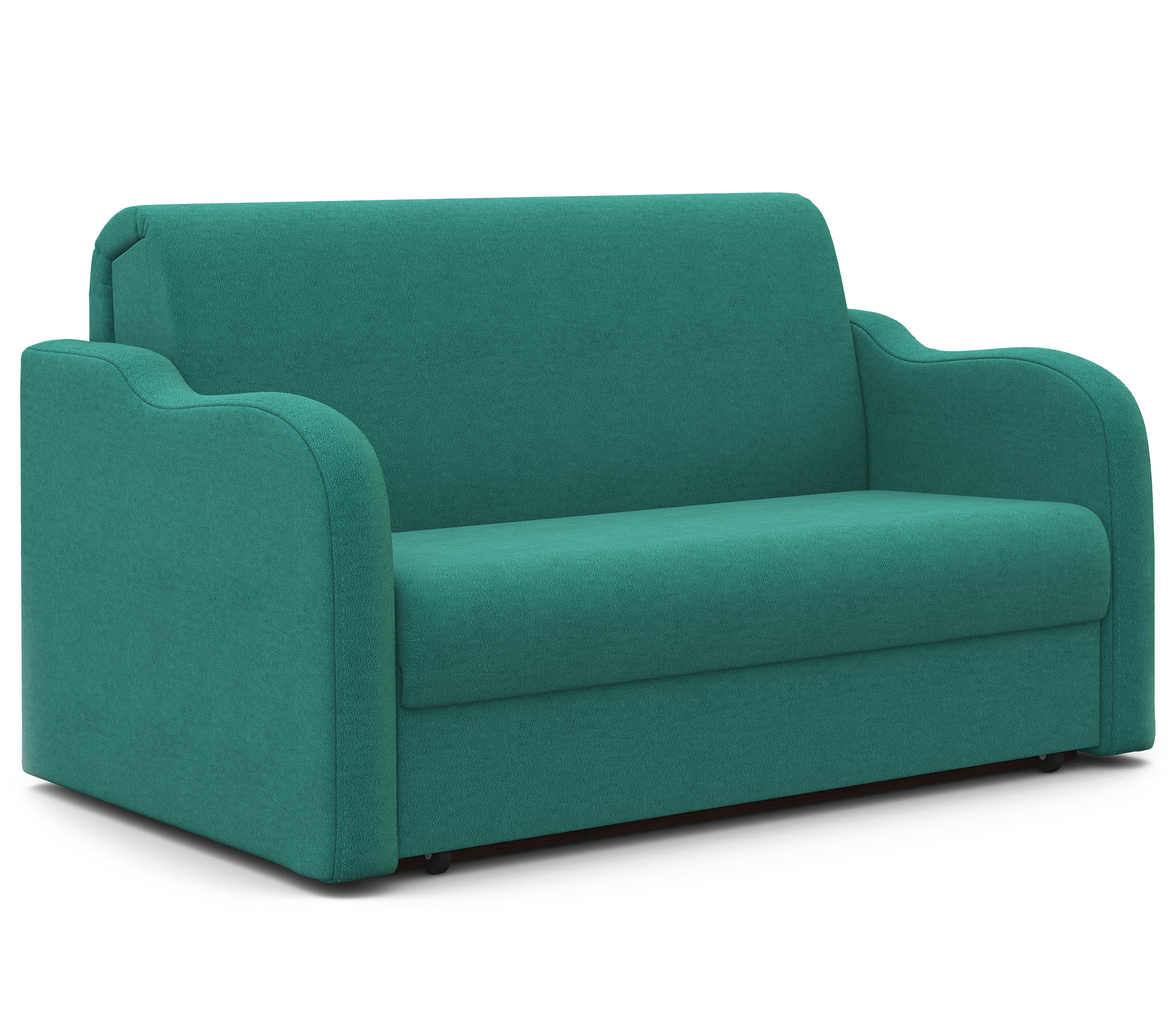 Изображение товара Диван раскладной Гамма Коломбо 180x95x110 см велюр бирюзовый современный стиль