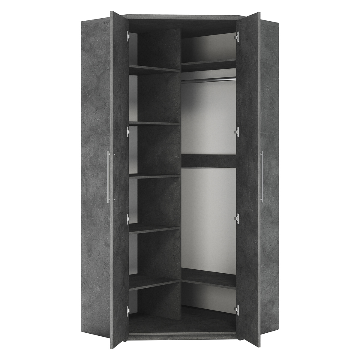 Изображение товара Шкаф распашной Гамма Мелодия МУ-22 с 2 дверями 100x220x45 см ЛДСП цвет ароза реликтовая