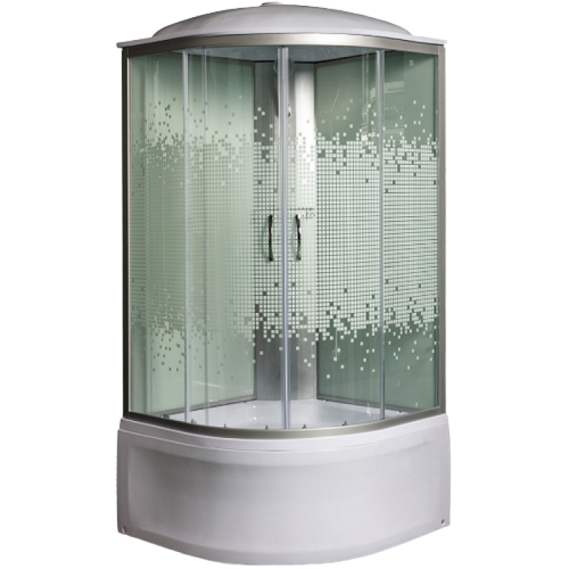 Изображение товара Душевая кабина Мономах 10000005785 высокий поддон 80x80см