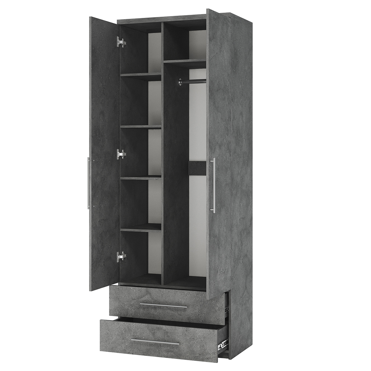 Изображение товара Шкаф распашной Гамма Мелодия МКЯ-22 100x220x60 см ЛДСП Ароза Реликтовая Изображение товара Шкаф распашной Гамма Мелодия МКЯ-22 100x220x60 см ЛДСП Ароза Реликтовая