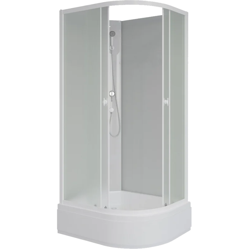 Изображение товара Душевая кабина Niagara Promo P100/80/26L/MT/BK 100х80 см