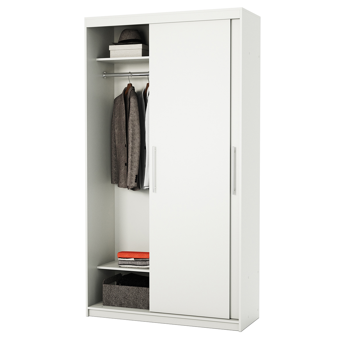 Изображение товара Шкаф-купе Гамма с 2 дверями 200x120x60 см белый Изображение товара Шкаф-купе Гамма с 2 дверями 200x120x60 см белый