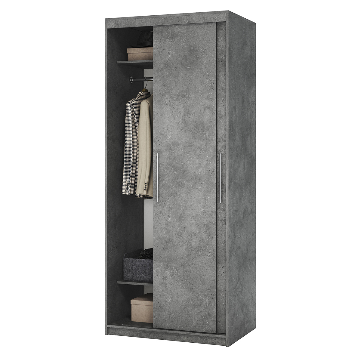 Изображение товара Шкаф-купе Гамма 200x90x60 см с 2 дверями и полками