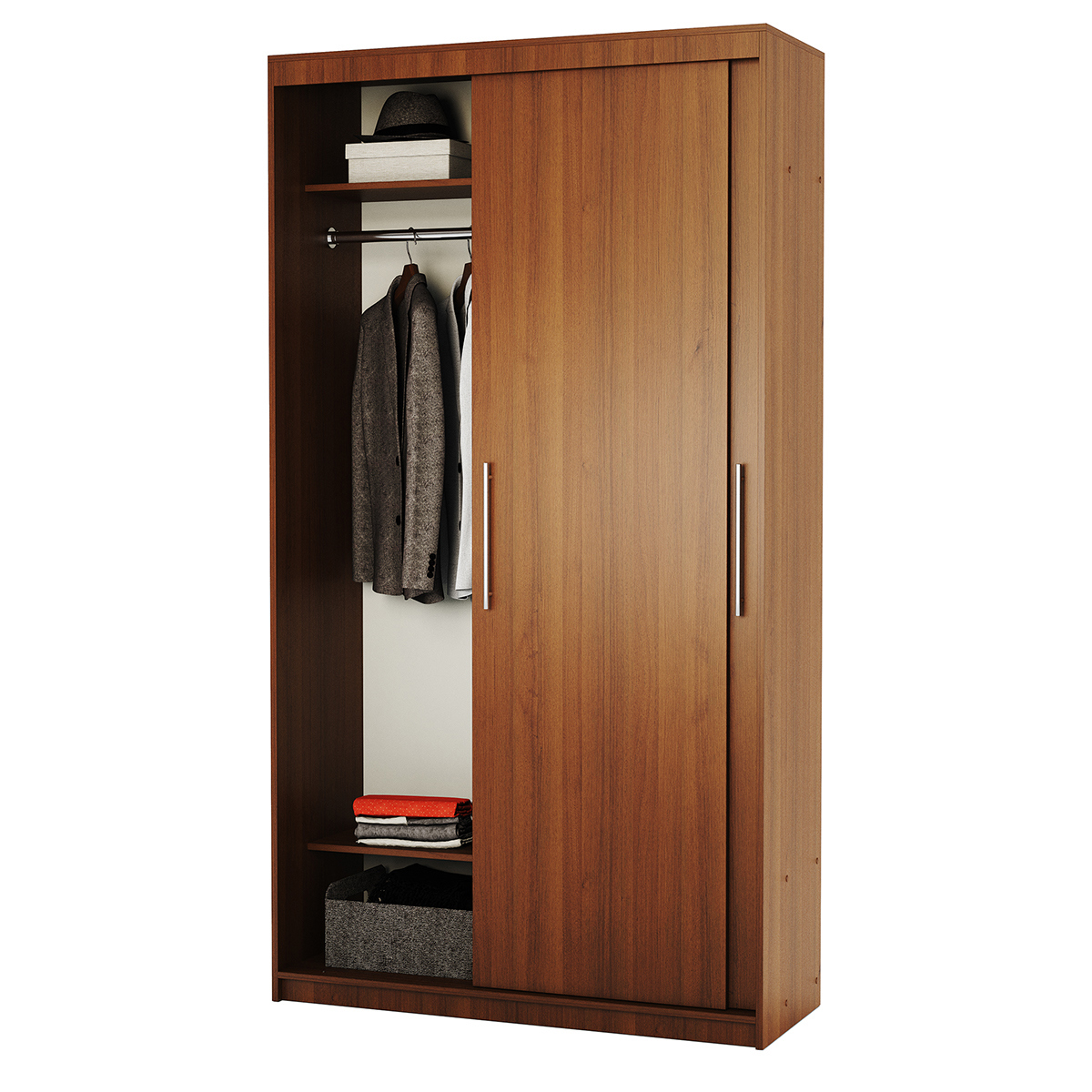 Изображение товара Шкаф-купе Гамма с 2 дверями 200х100х60 см орех надежная мебель Россия