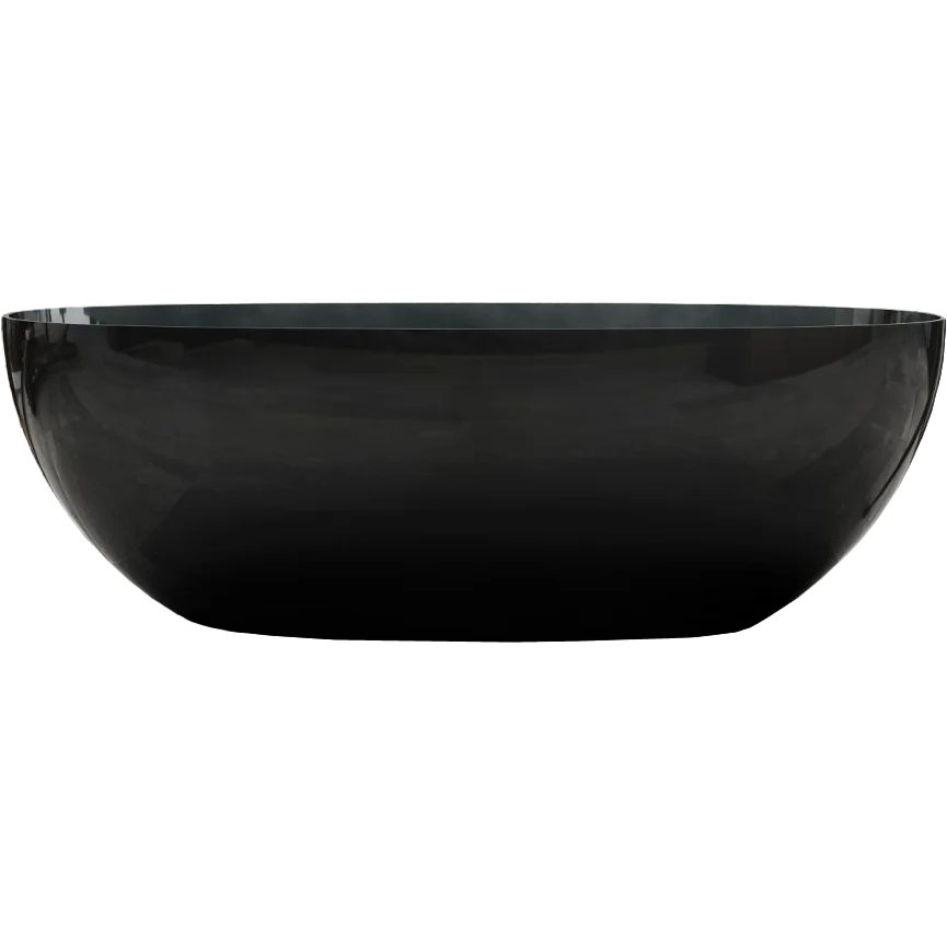 Изображение товара Ванна Abber Kristall Onyx 165x78 см акриловая овальная цвет черный