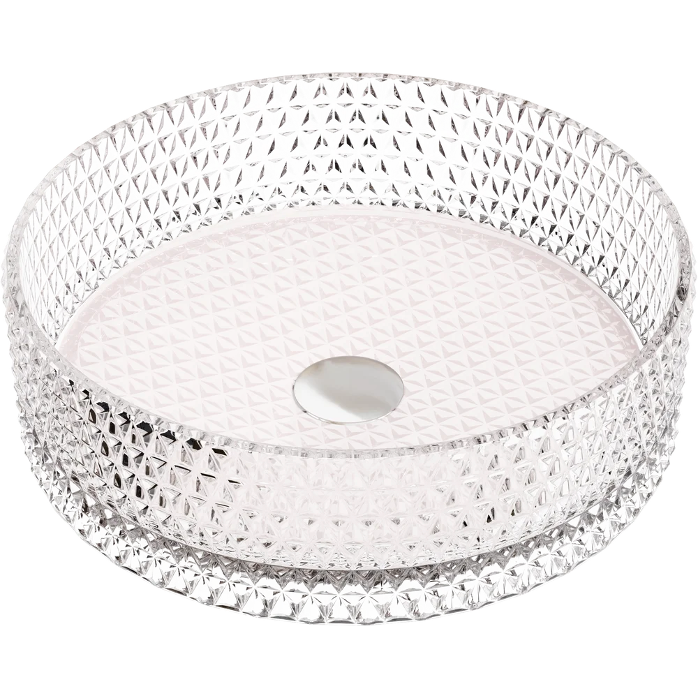 Изображение товара Раковина накладная Ceramicanova Cristal CN6062 36см цвет прозрачный