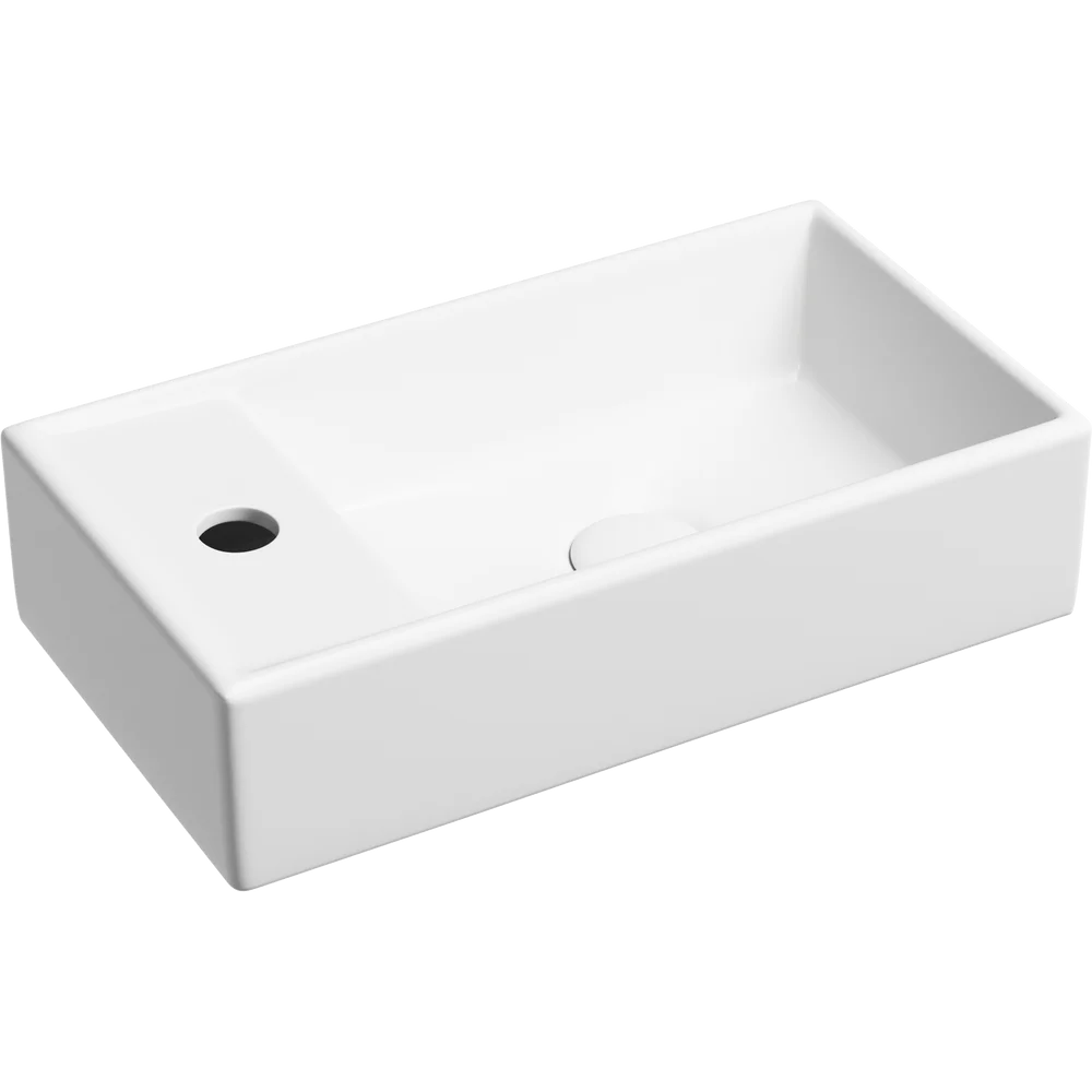 Изображение товара Раковина подвесная Ceramicanova Element CN6051RMW 40.7см цвет белый Изображение товара Раковина подвесная Ceramicanova Element CN6051RMW 40.7см цвет белый