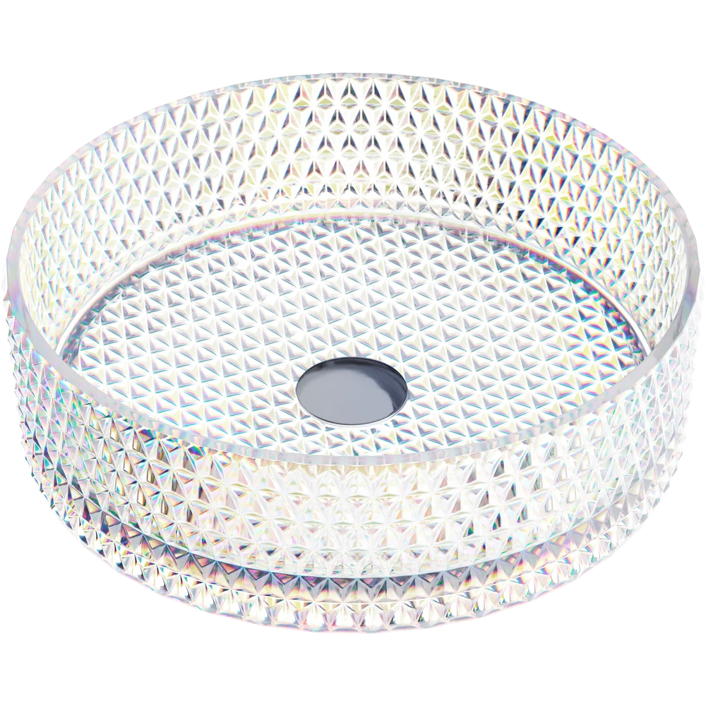 Изображение товара Раковина накладная Ceramicanova Cristal CN6059 36см цвет прозрачный