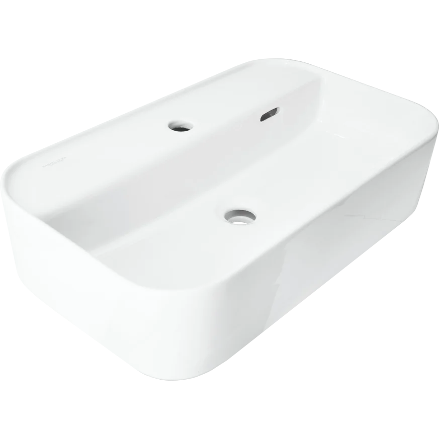 Изображение товара Раковина накладная Sanita luxe Infinity Shelf 60 белая для ванной комнаты Изображение товара Раковина накладная Sanita luxe Infinity Shelf 60 белая для ванной комнаты