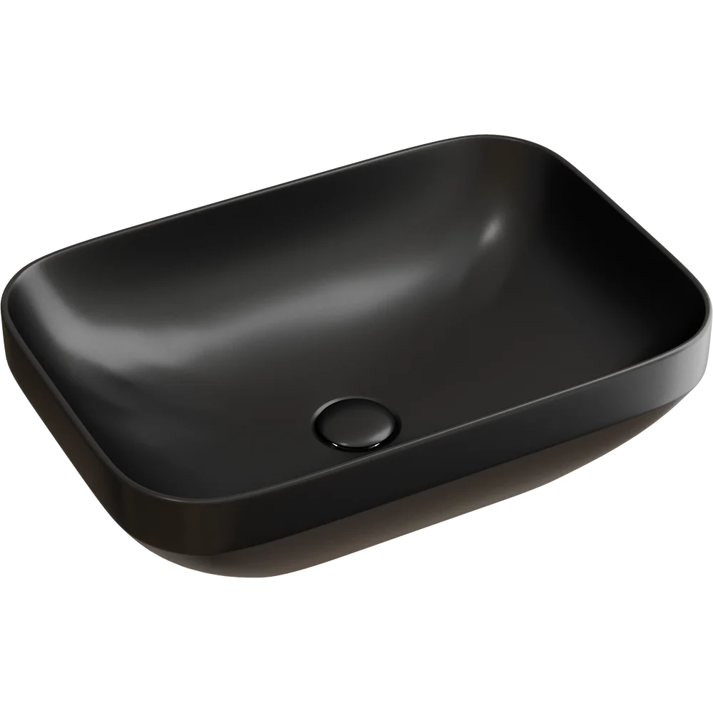 Изображение товара Раковина накладная Ceramicanova Element CN6055MB черного цвета 50 см
